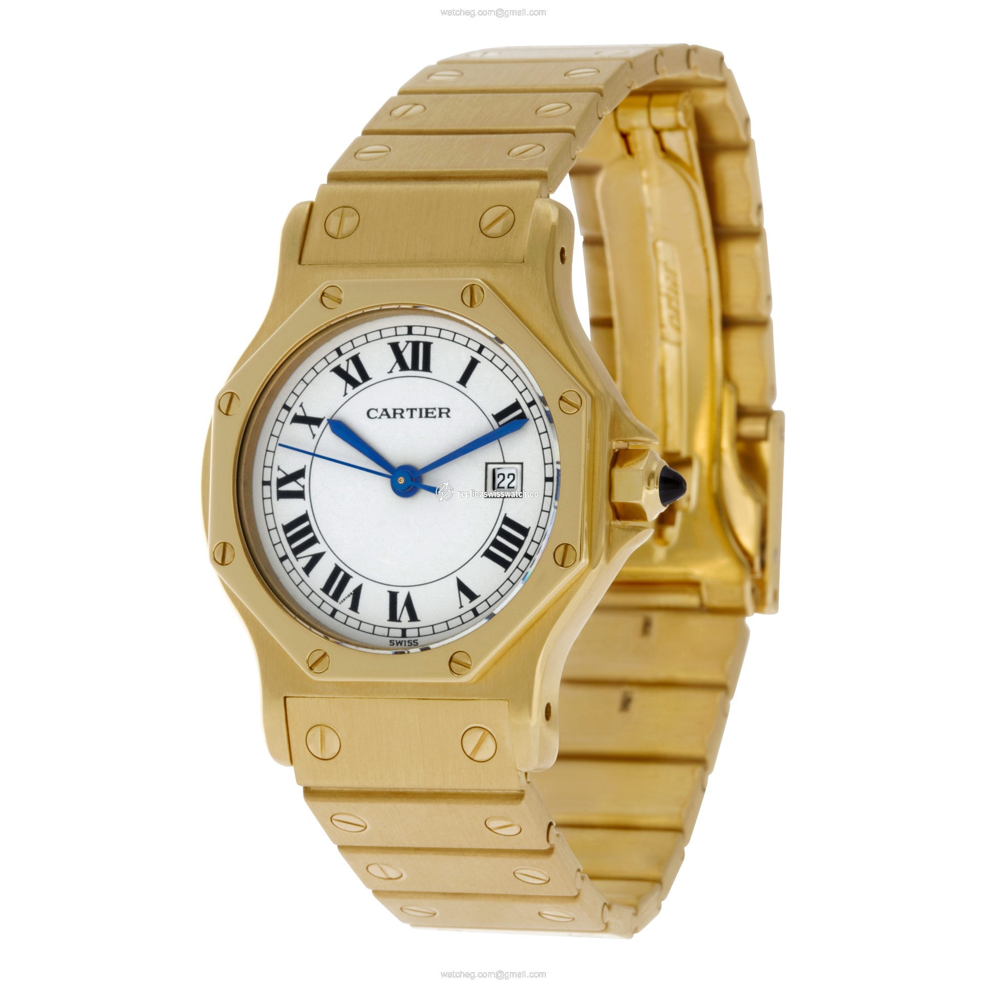 Cartier Cartier 1048 Santos Automatic Unisex 18k yellow gold Replica