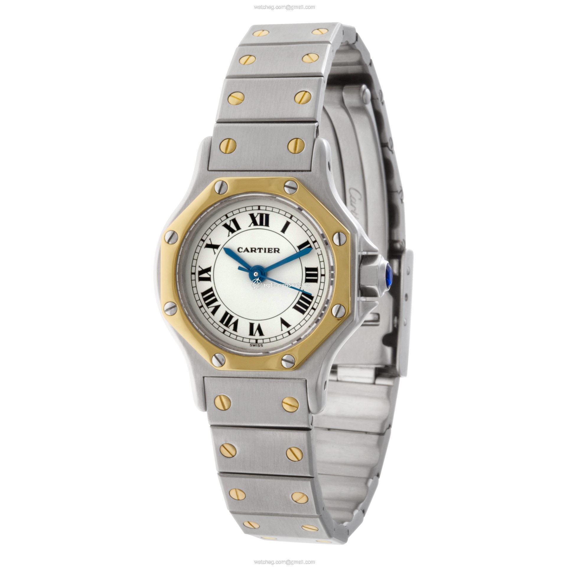 Cartier 82036288 Santos Automatic Female 18k gold & Stainless Steel Replica