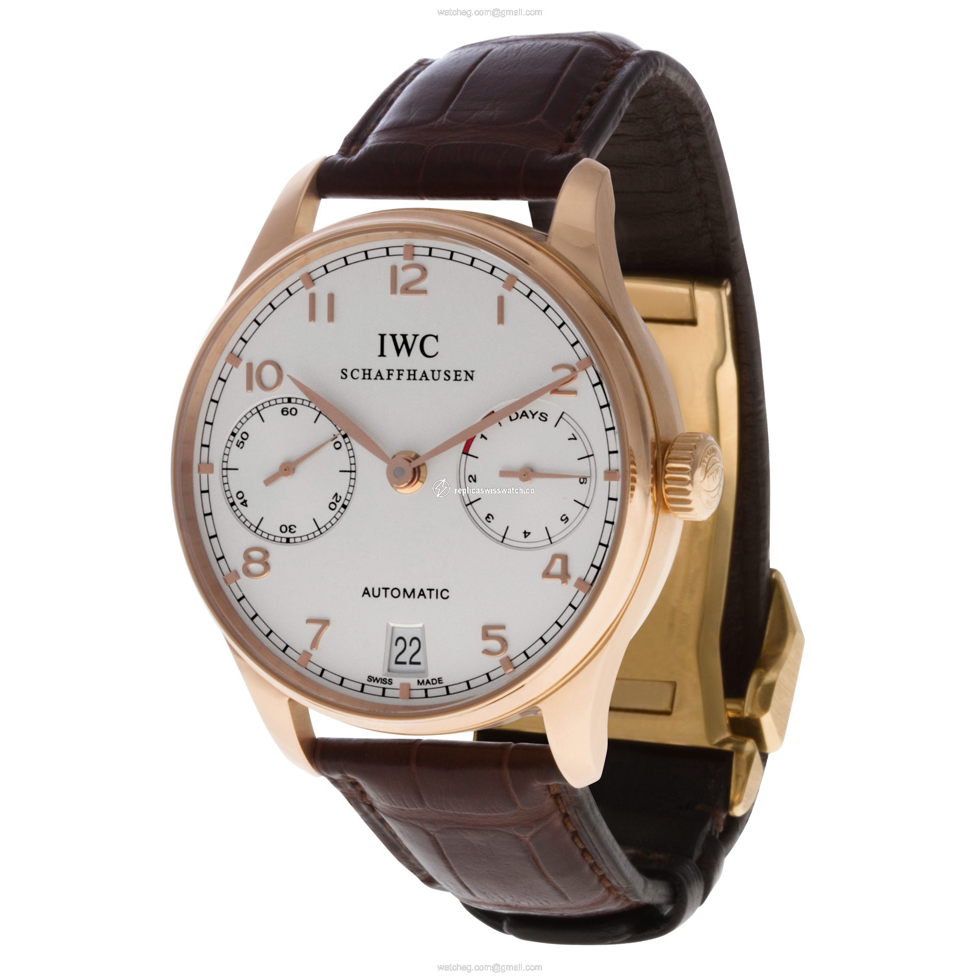 IWC IW500113 Portuguese Automatic Male 18k rose gold Replica