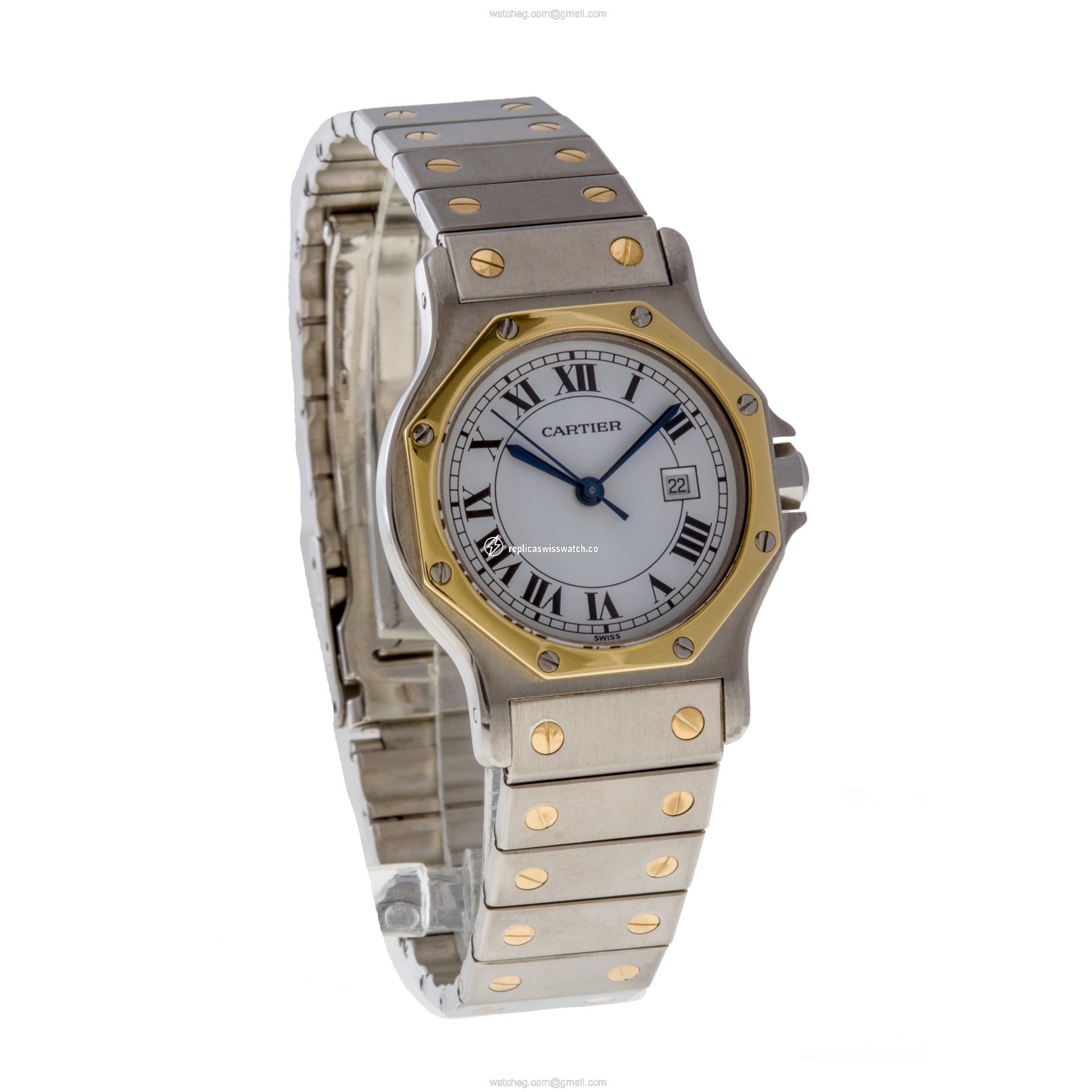 Cartier Cartier 1046 Santos Automatic Male 18k gold & Stainless Steel Replica