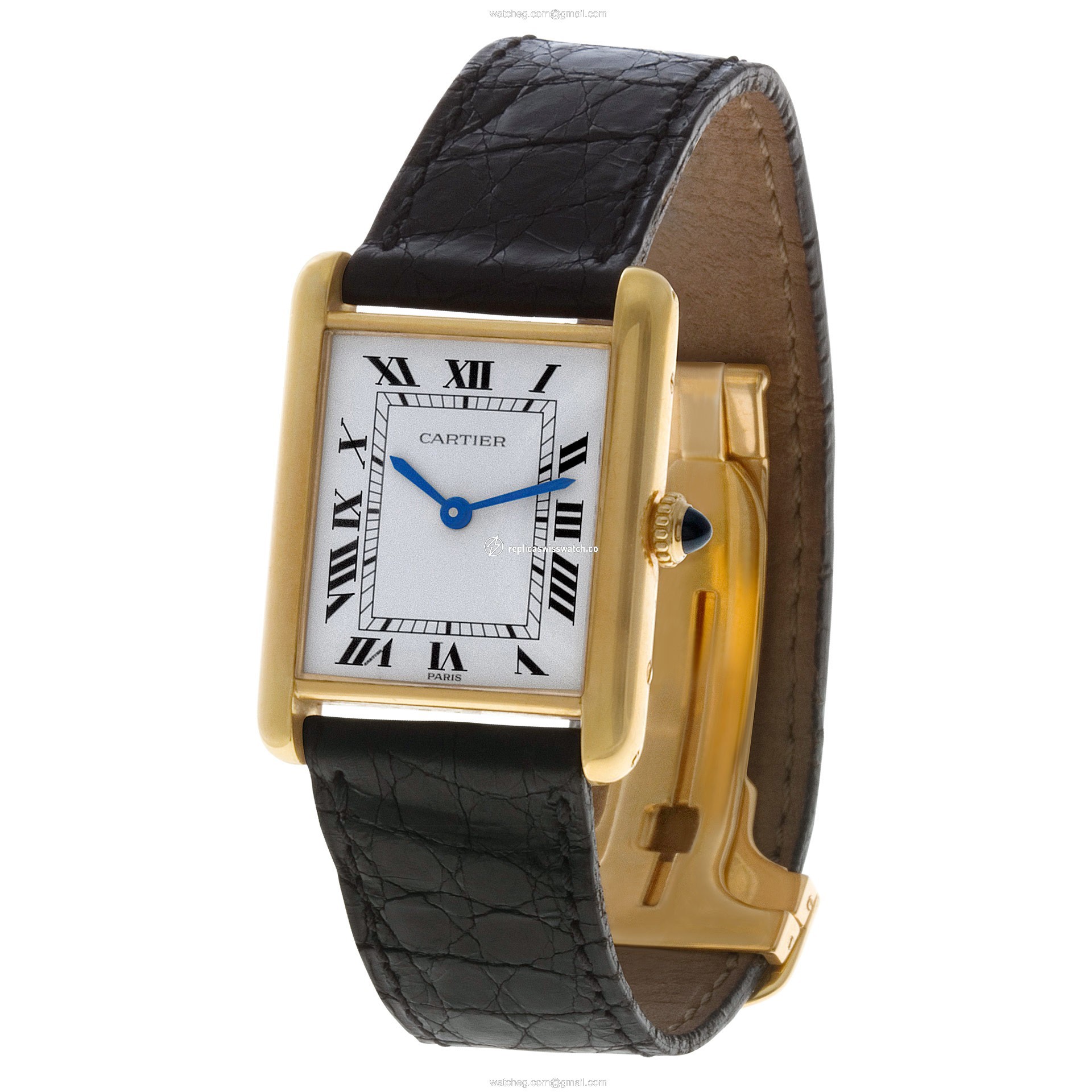 Cartier 1223 Tank Manual Female 18k yellow gold Replica