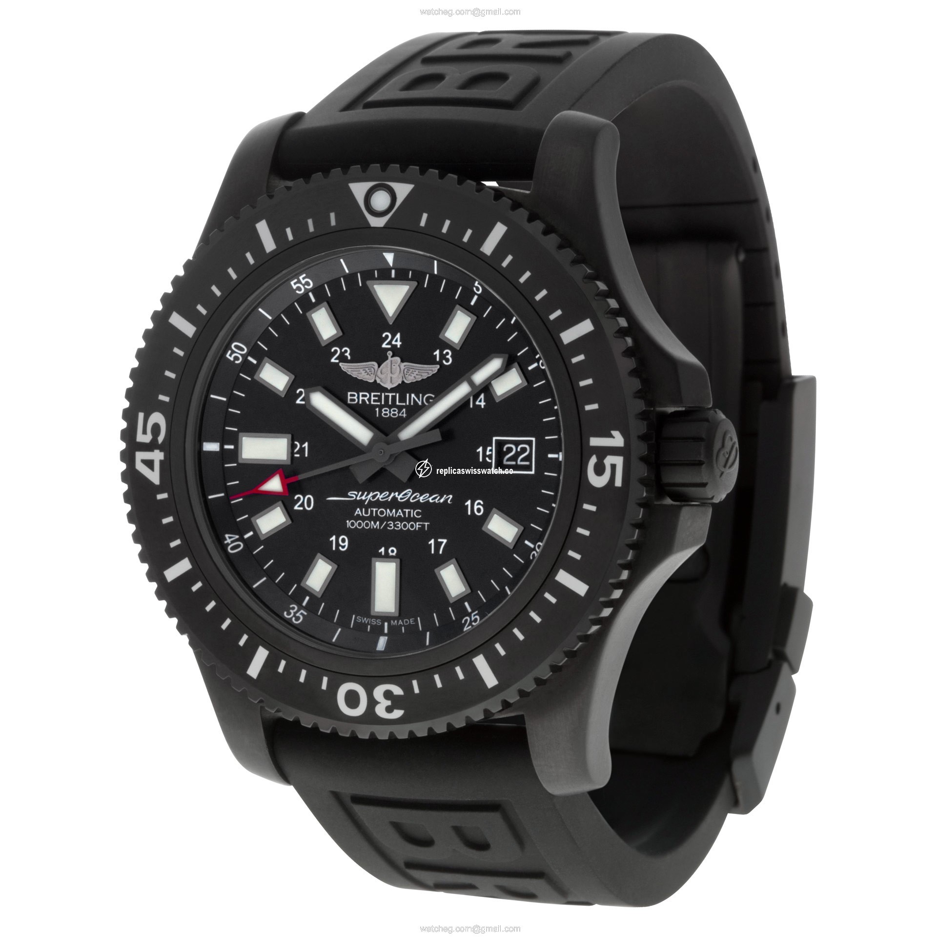 Breitling m1739313 Super Ocean Automatic Male Black Steel Watches Breitling m1739313 Super Ocean Automatic Male Black Steel Watches