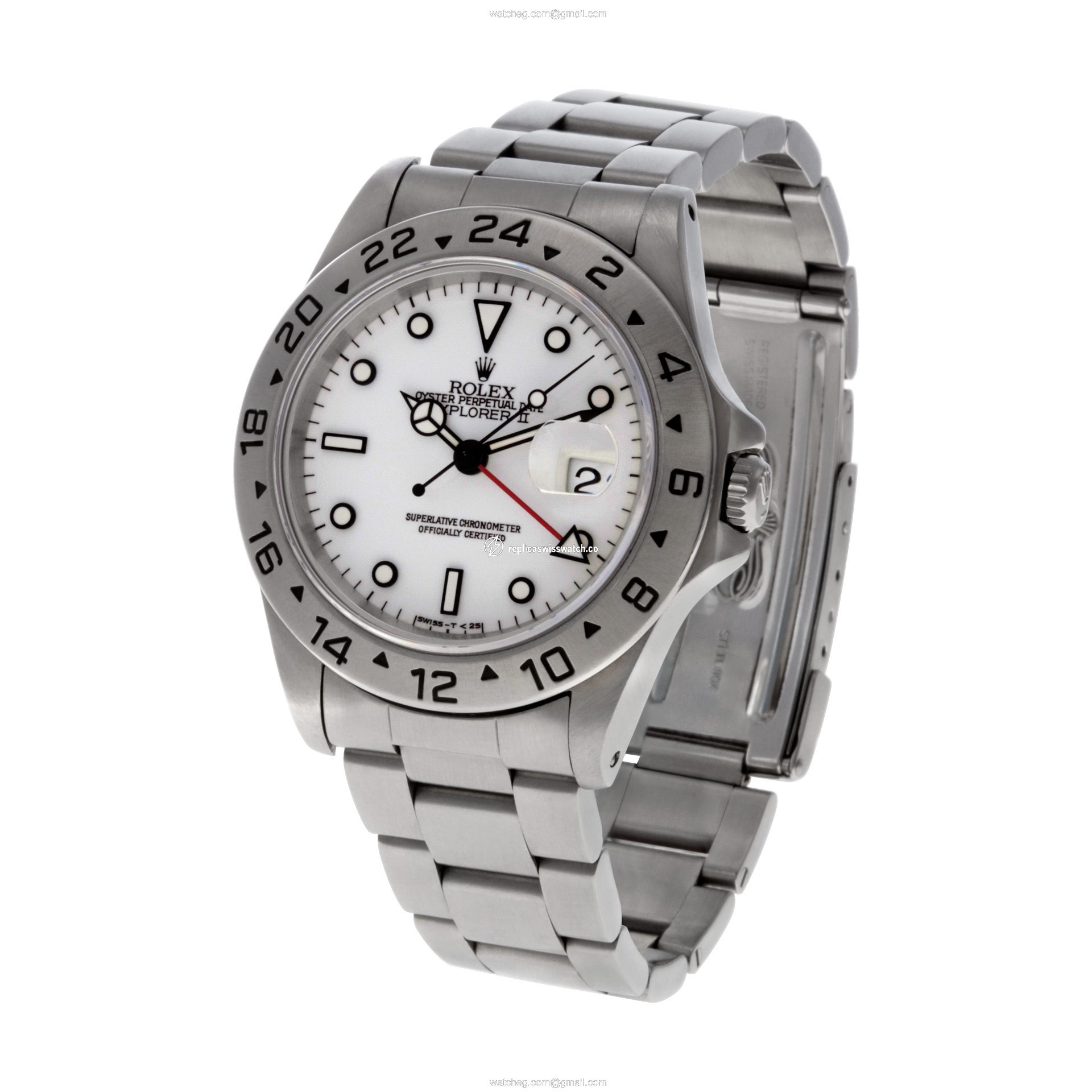 Rolex 16570 Explorer II Automatic Male Stainless Steel Replica