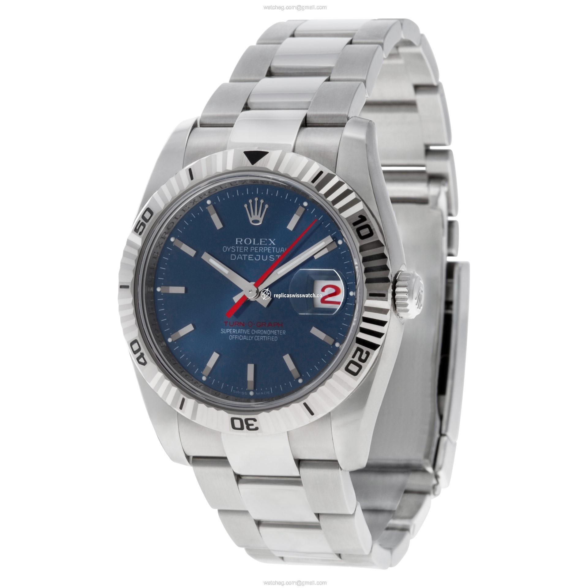 Rolex 116264 Turn-O-Graph Automatic Male Stainless Steel Replica