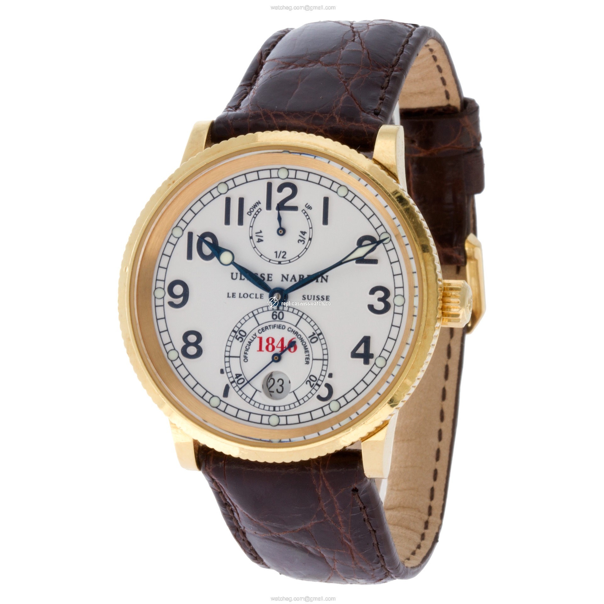 Ulysse Nardin 261-77 Marine Chronometer Automatic Male 18k yellow gold Replica