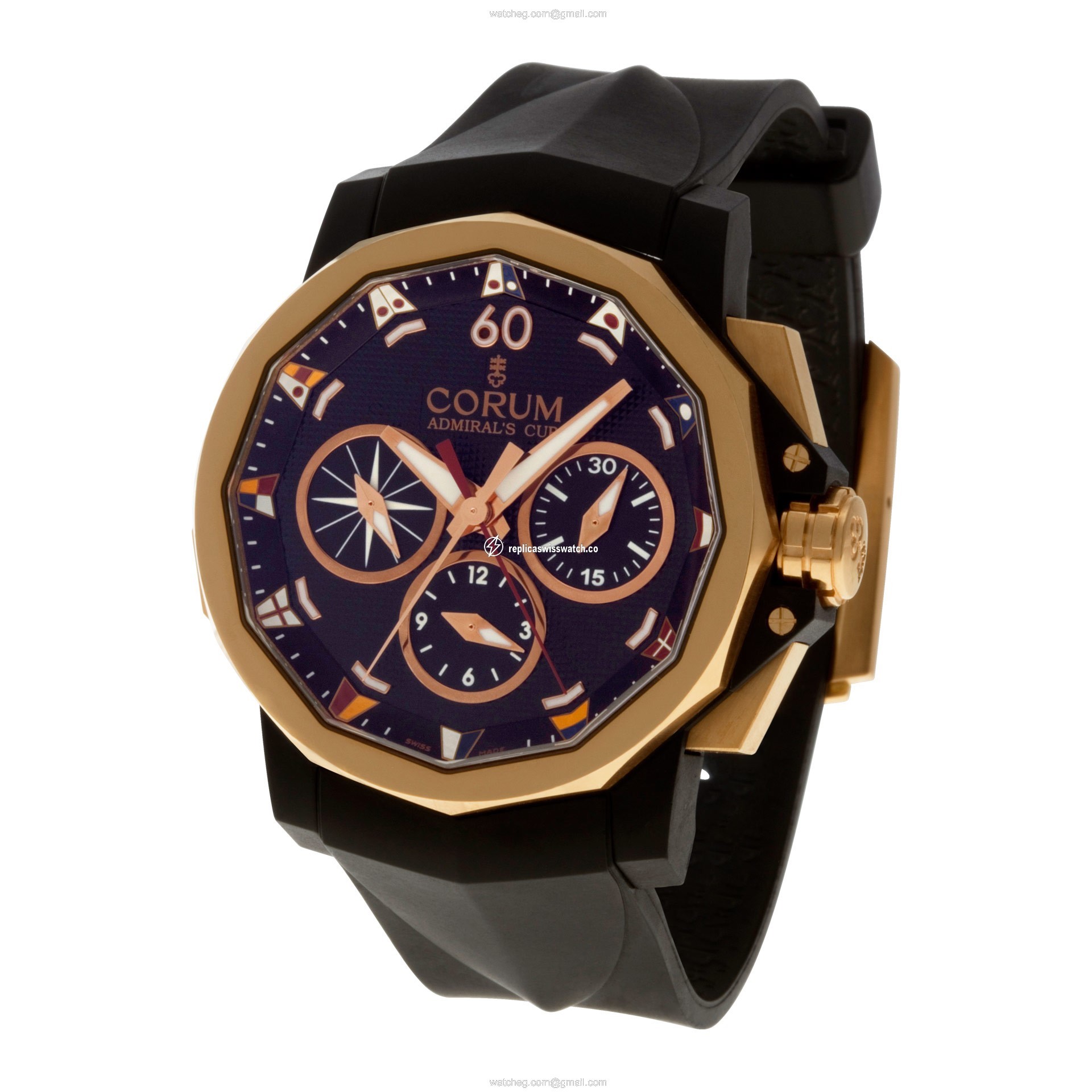 Corum 986.694.55 Admirals Cup Automatic Male 18k rose gold Replica