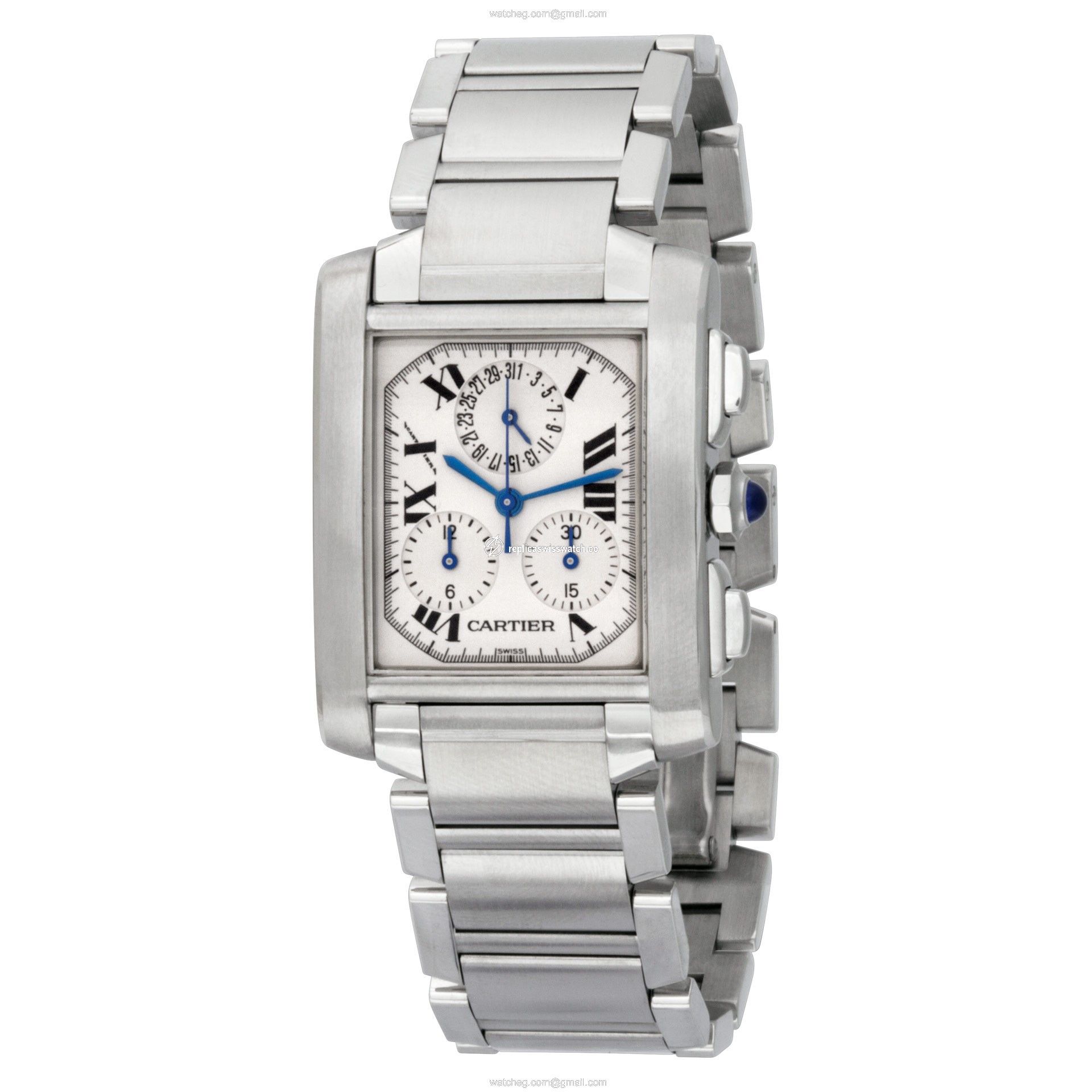 Cartier W51001Q3 Tank Francaise Quartz Male Stainless Steel Replica