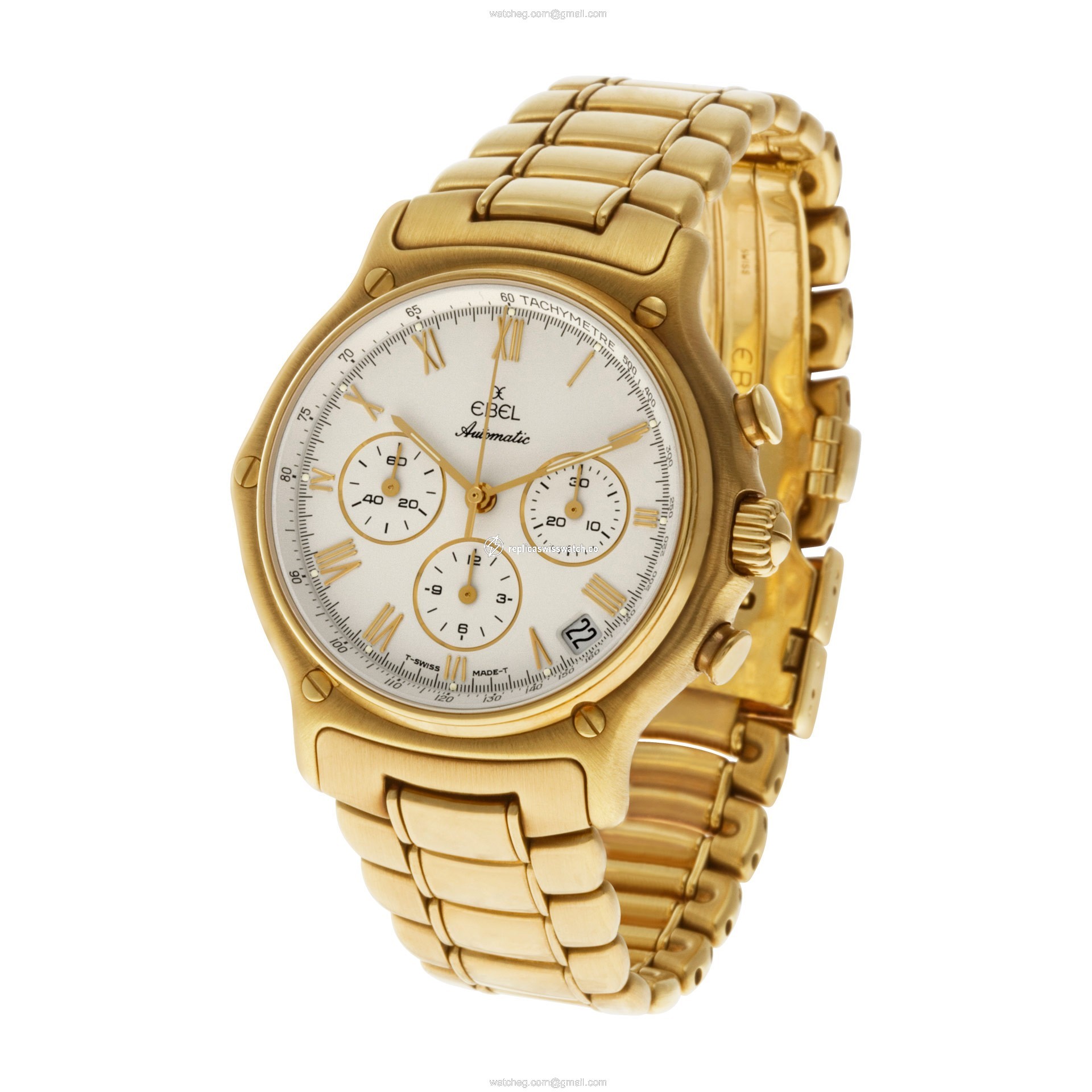 Ebel 8134801 Chronograph Automatic Male 18k yellow gold Replica