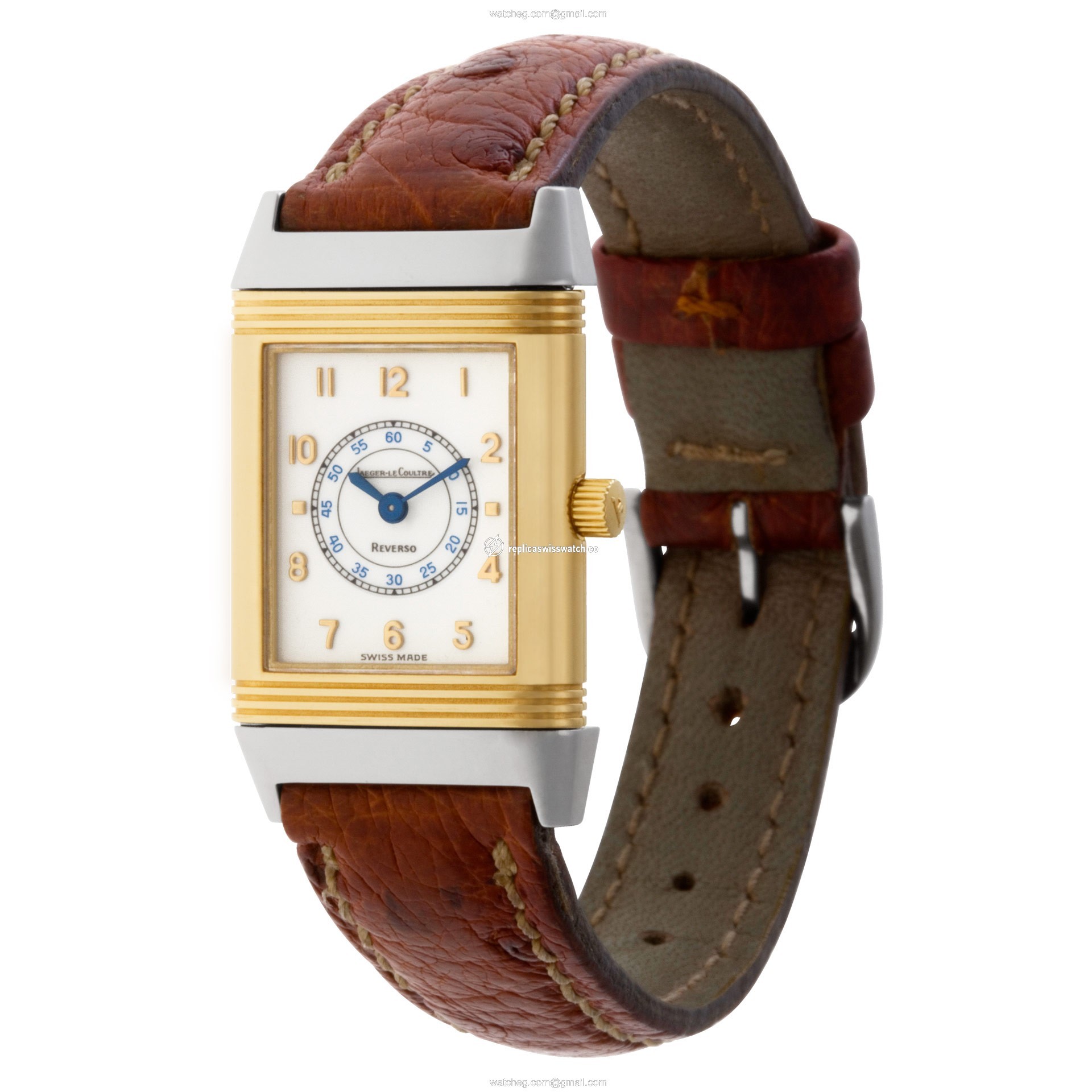 Jaeger LeCoultre 260.5.08 Reverso Quartz Female 18k gold & Stainless Steel Replica