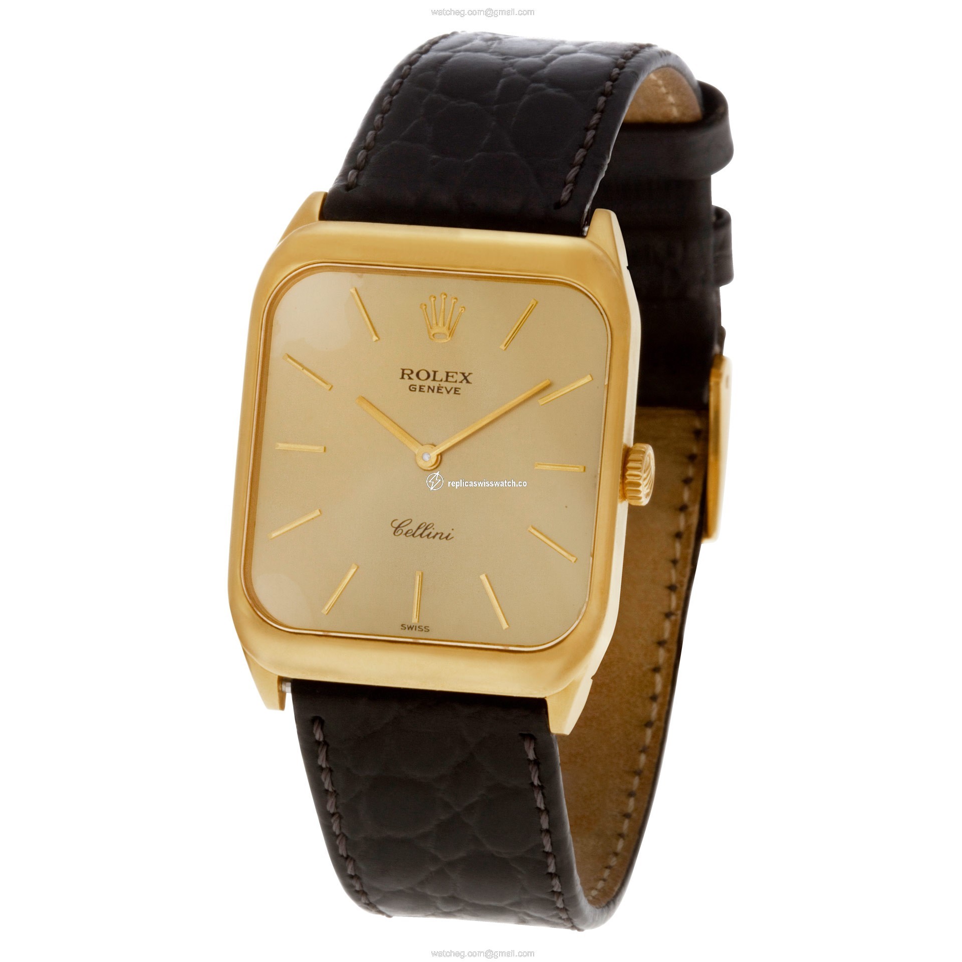 Rolex 4135 Cellini Manual Male 18k yellow gold Replica