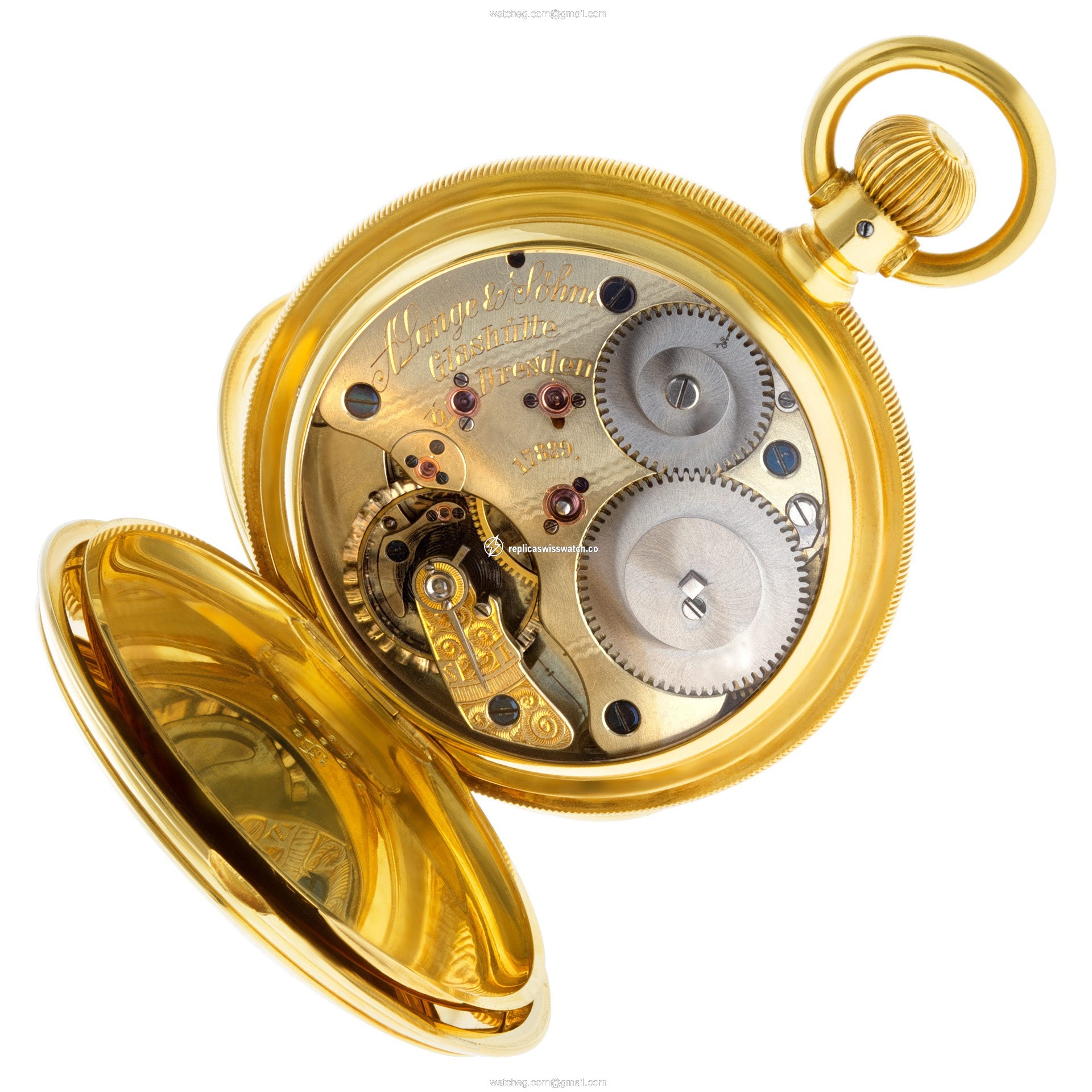 A. Lange & Sohne 17829 pocket watch Manual Male 18k yellow gold Replica