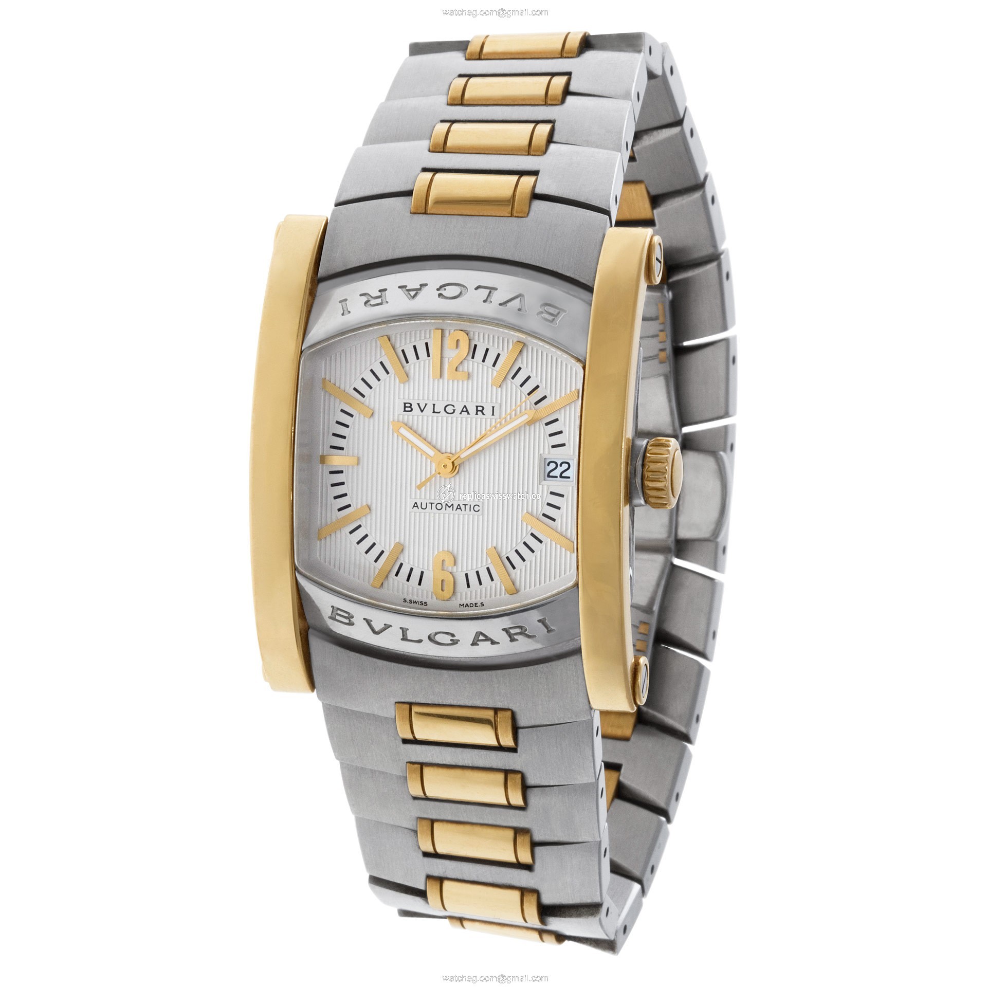 Bvlgari AA44SG Assioma Automatic Male 18k gold & Stainless Steel Replica