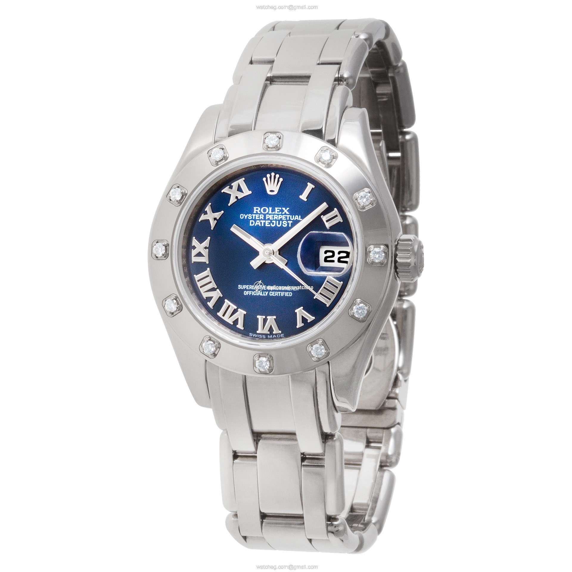 Rolex 80319 Pearlmaster Automatic Female 18k White Gold Replica