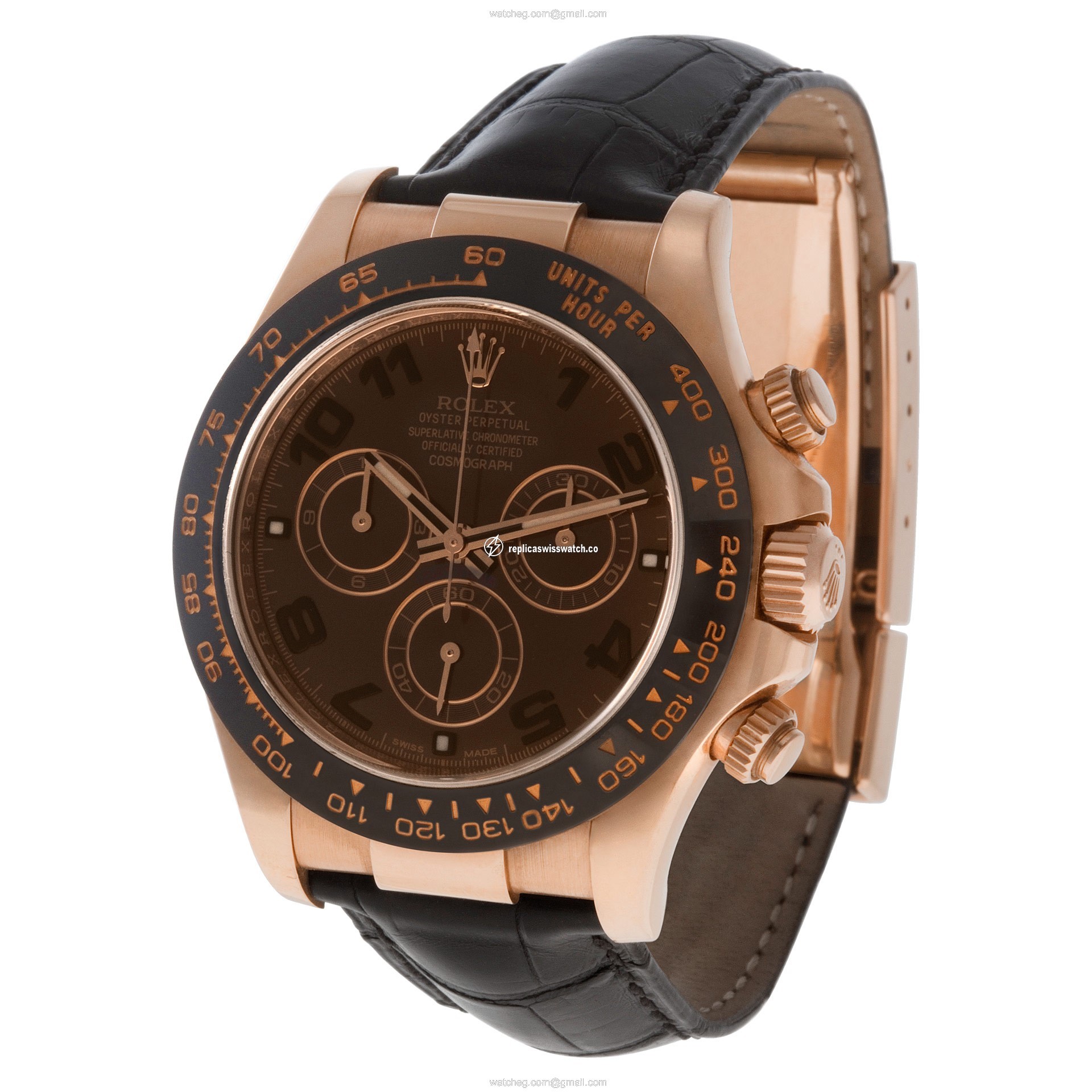 Rolex 116515 Daytona Automatic Male 18k rose gold Replica