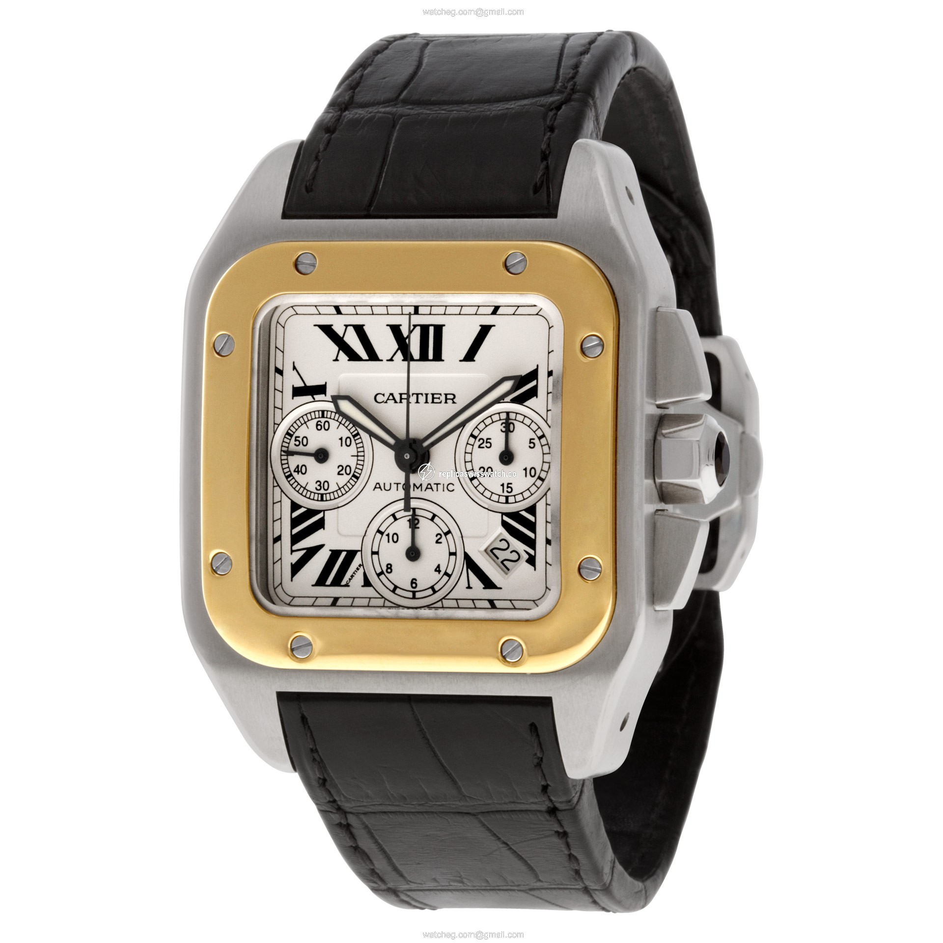 Cartier w20091x7 Santos 100 Automatic Male Stainless Steel Replica