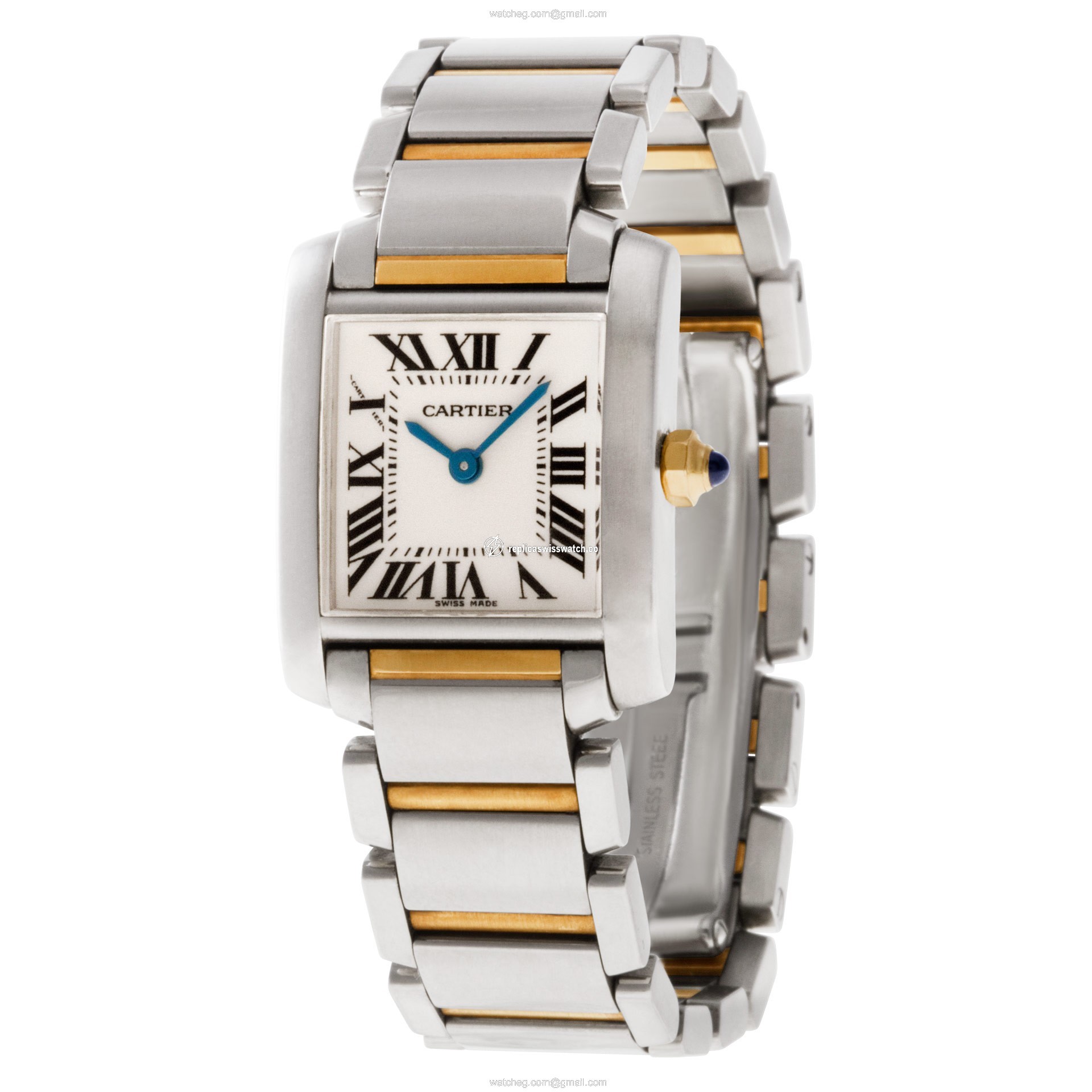 Cartier W51007Q4 Tank Francaise Quartz Female 18k gold & Stainless Steel Replica