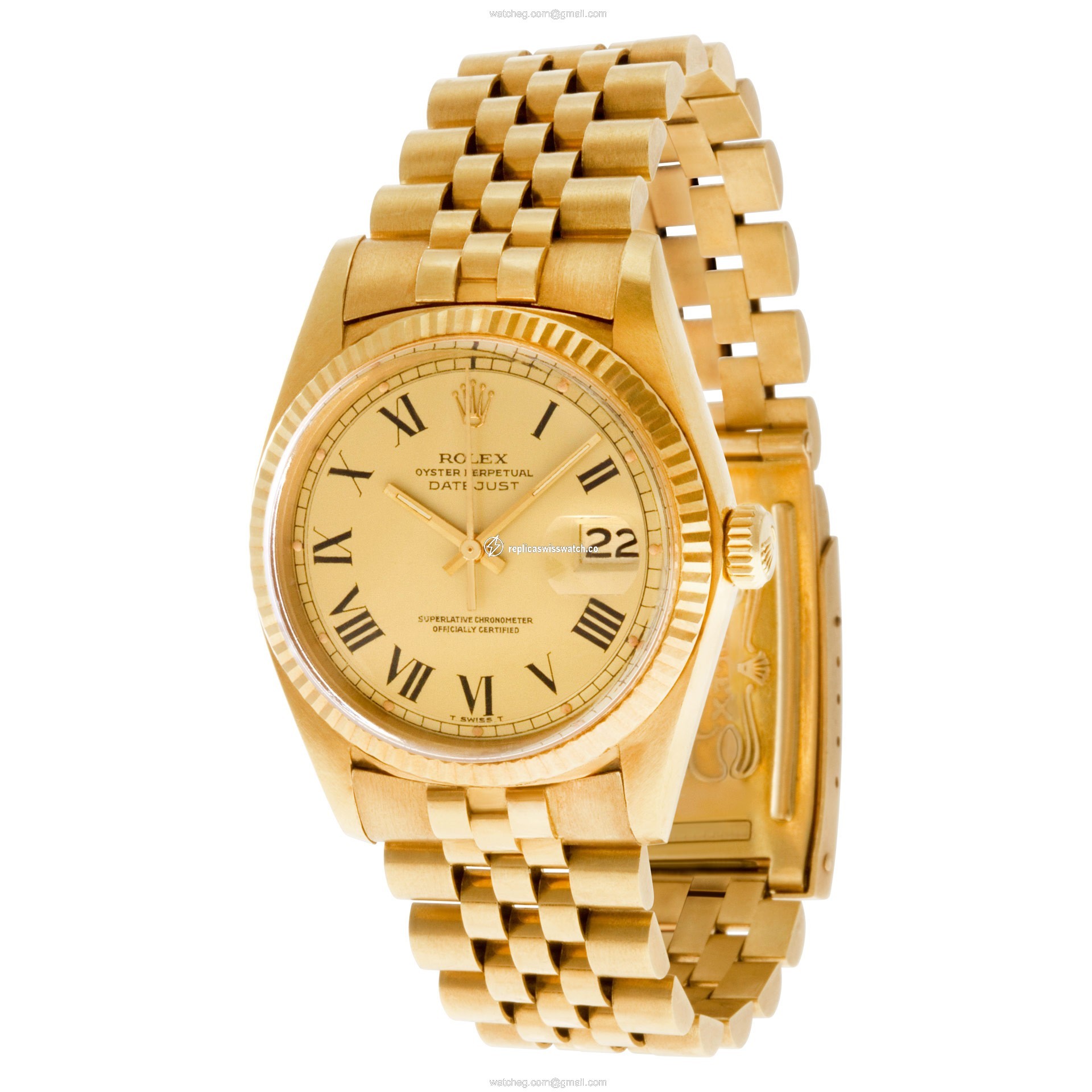 Rolex 1601 Datejust Automatic Male 18k yellow gold Replica