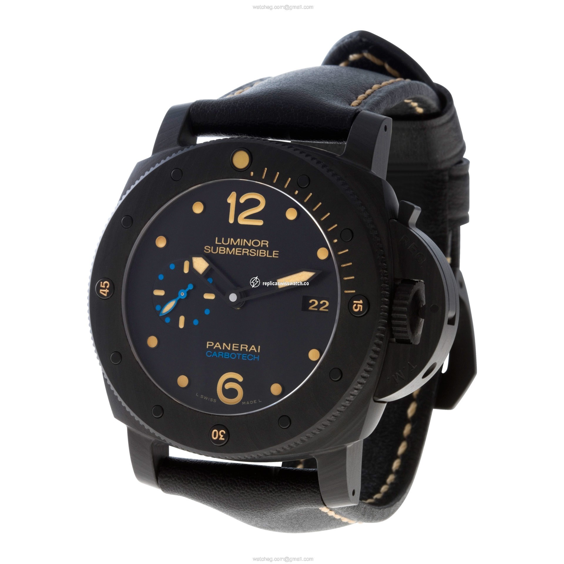 Panerai PAM00616 Submersible Automatic Male Carbon Fiber Replica