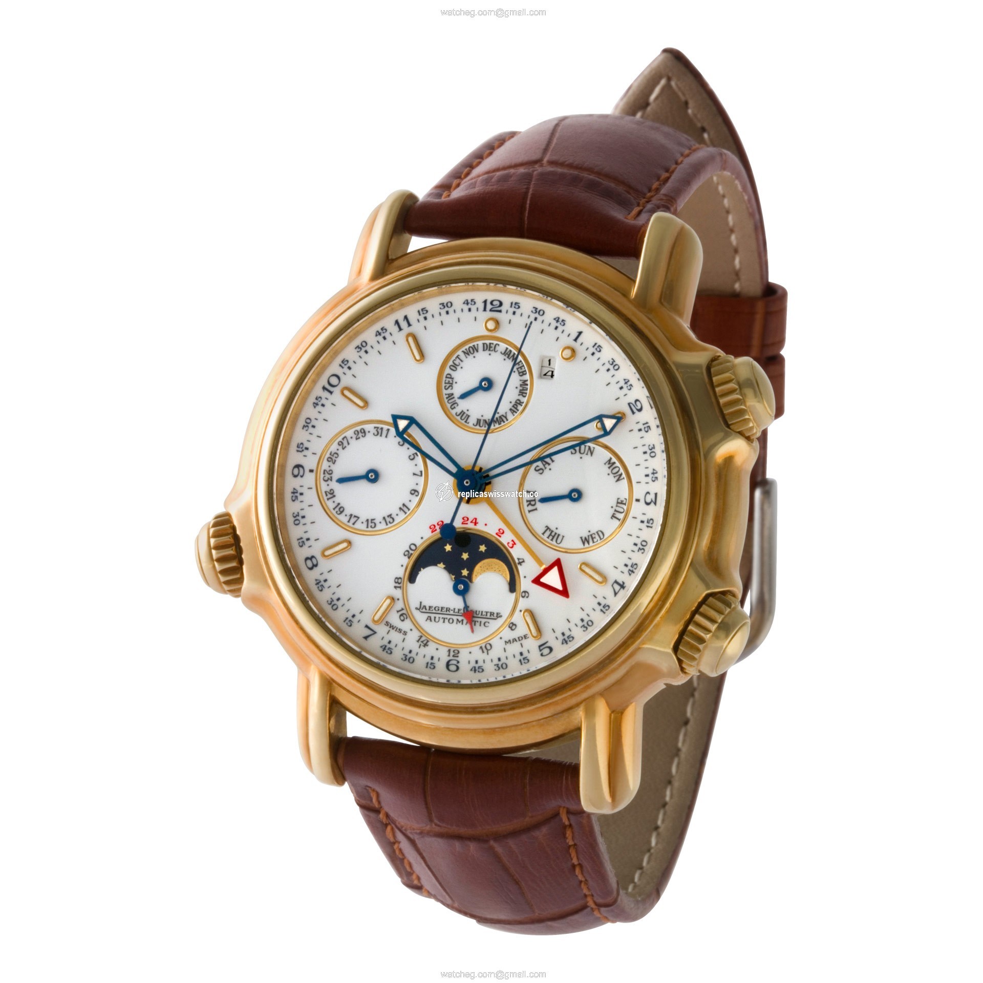 Jaeger LeCoultre 180.1.99 Grand Reveil Automatic Male 18k yellow gold Replica