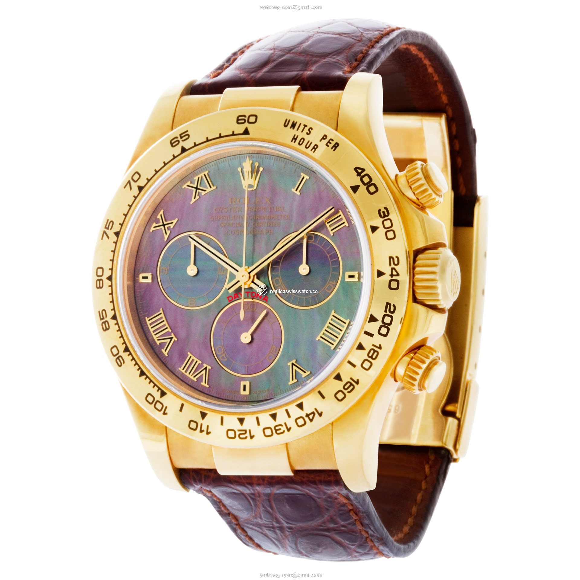 Rolex 116518 Daytona Automatic Male 18k yellow gold Replica