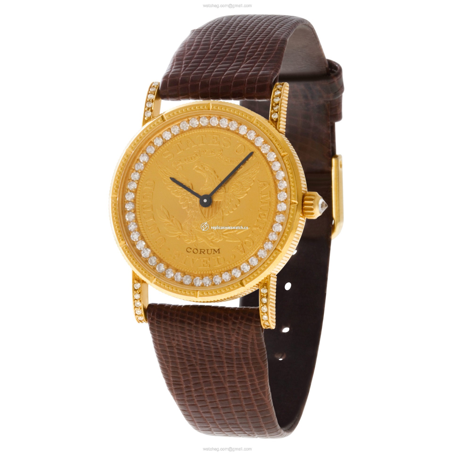 Corum 122 $5 Coin Manual Female 18k yellow gold Replica
