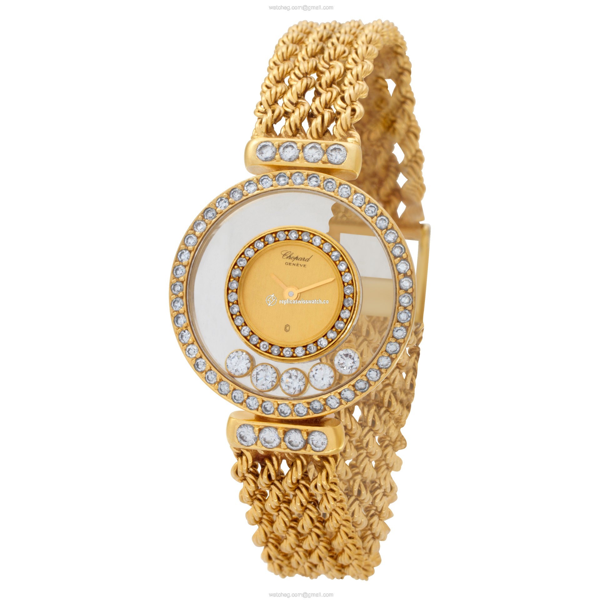 Chopard SG4012 Happy Diamond Quartz Female 18k Yellow Gold Replica