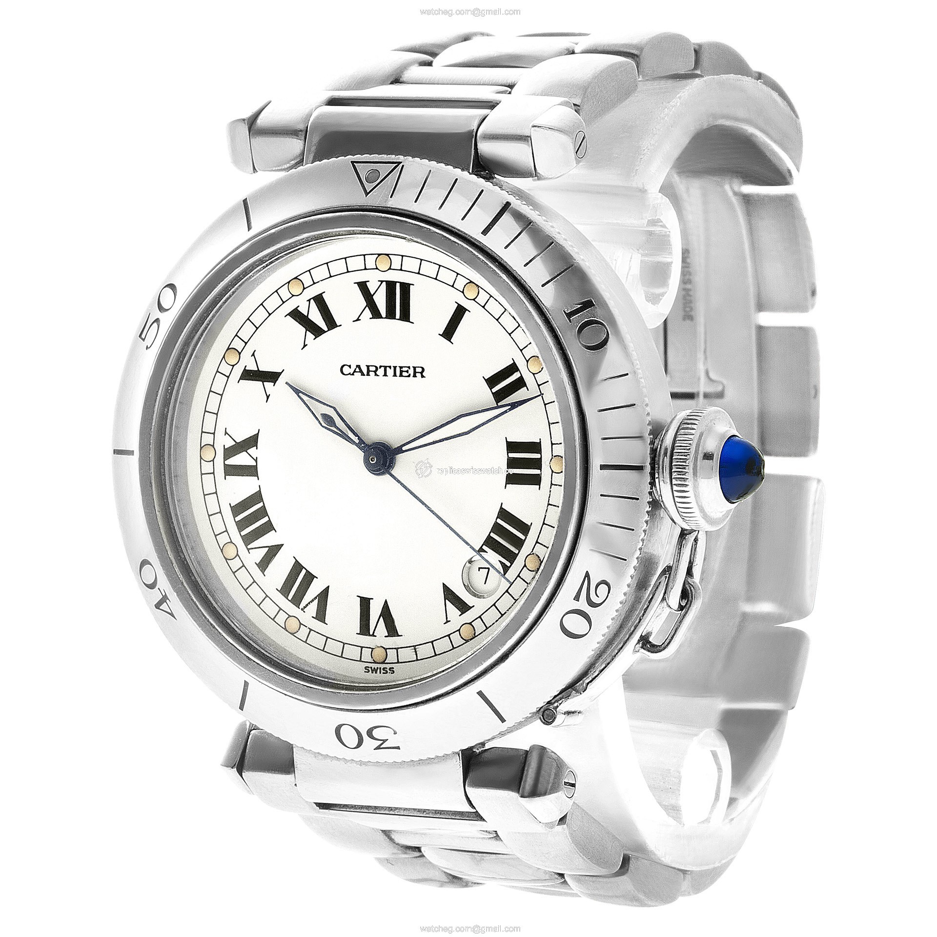Cartier 1040 Pasha 38 Automatic Unisex Stainless Steel Replica