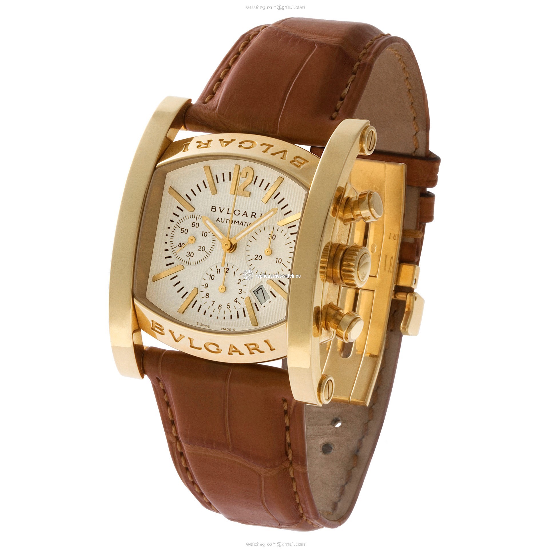 Bvlgari AA44GCH Assioma Automatic Male 18k yellow gold Replica