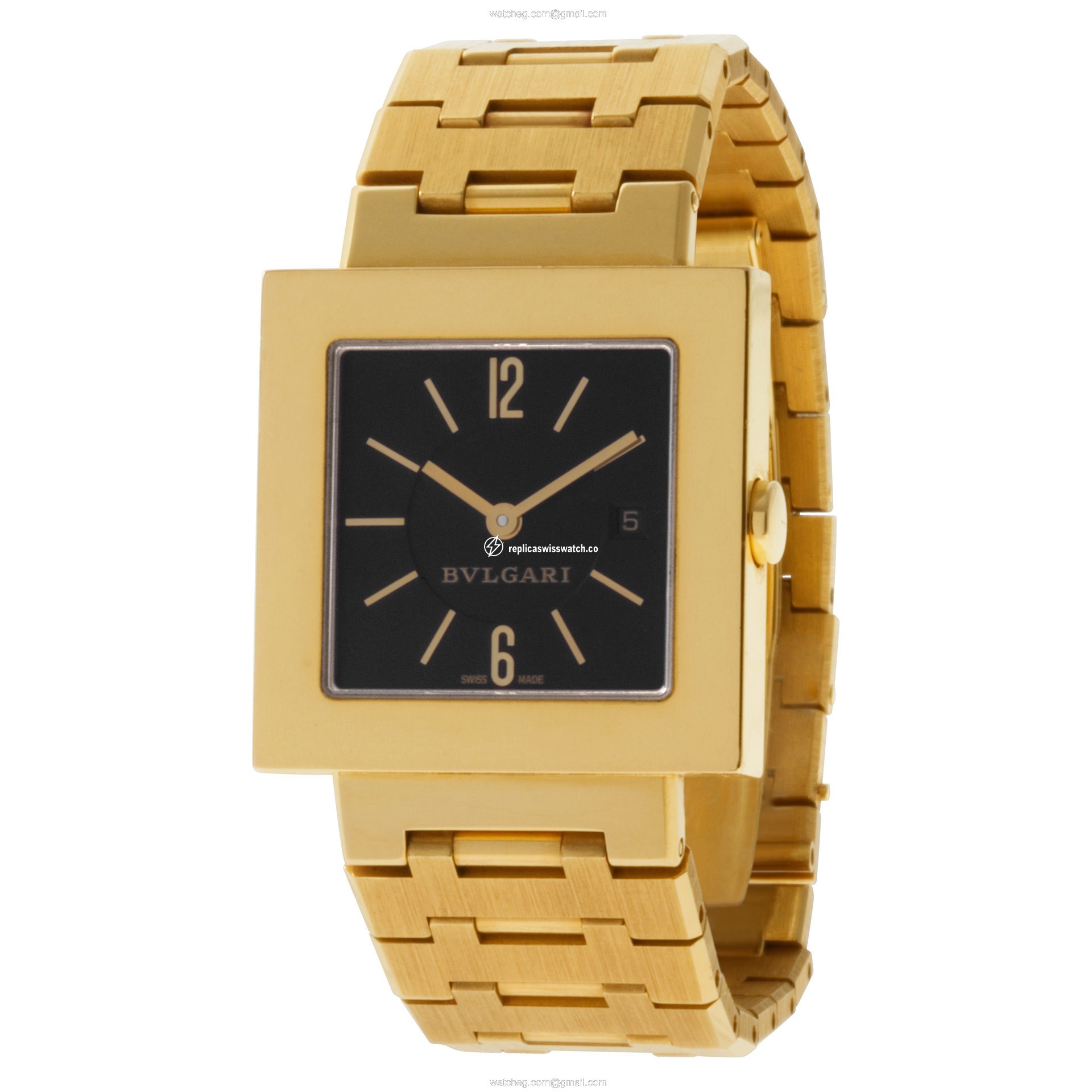 Bvlgari SQ27G Quadrato Quartz Female 18k yellow gold Replica