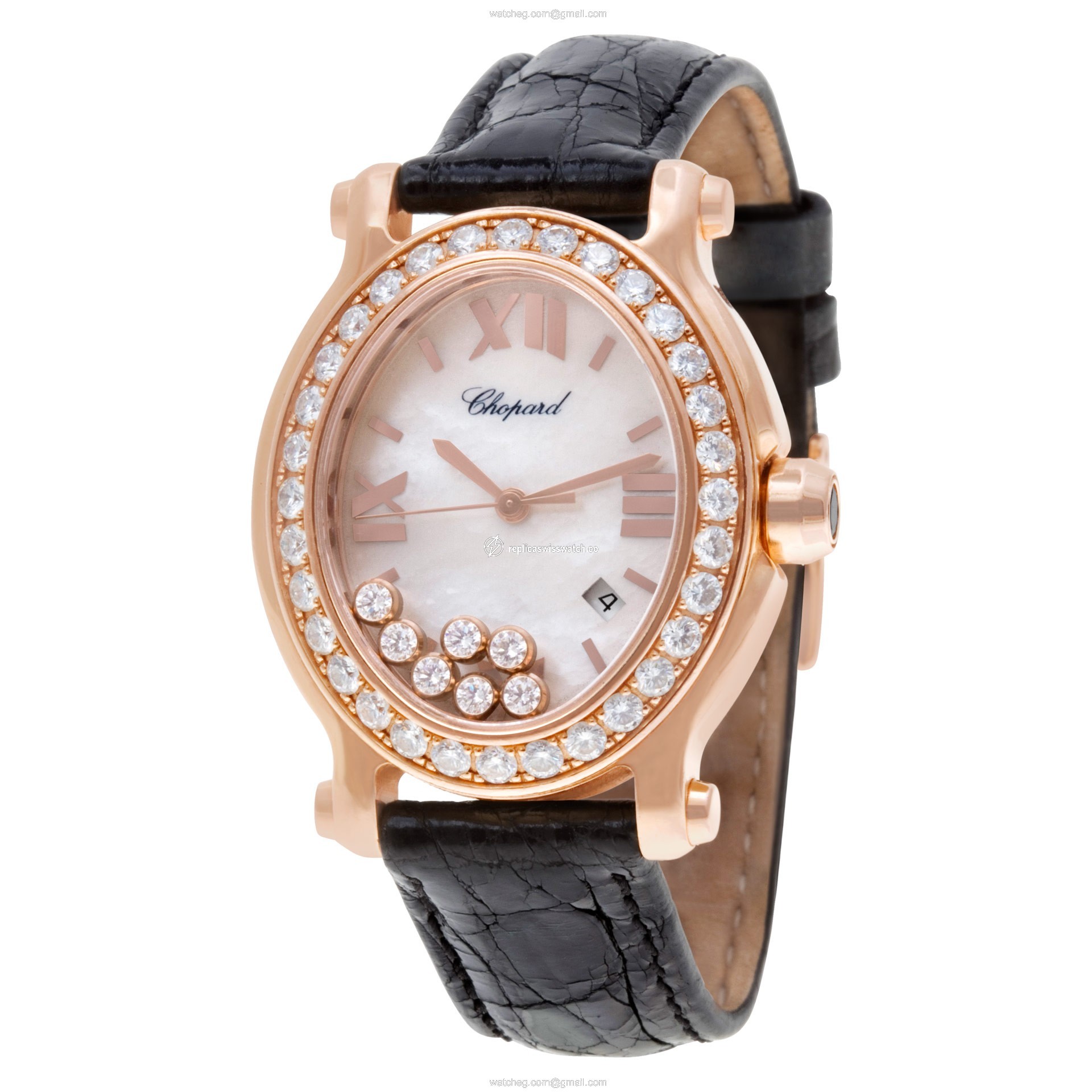 Chopard 275350 Happy Sport Quartz Female 18k rose gold Replica