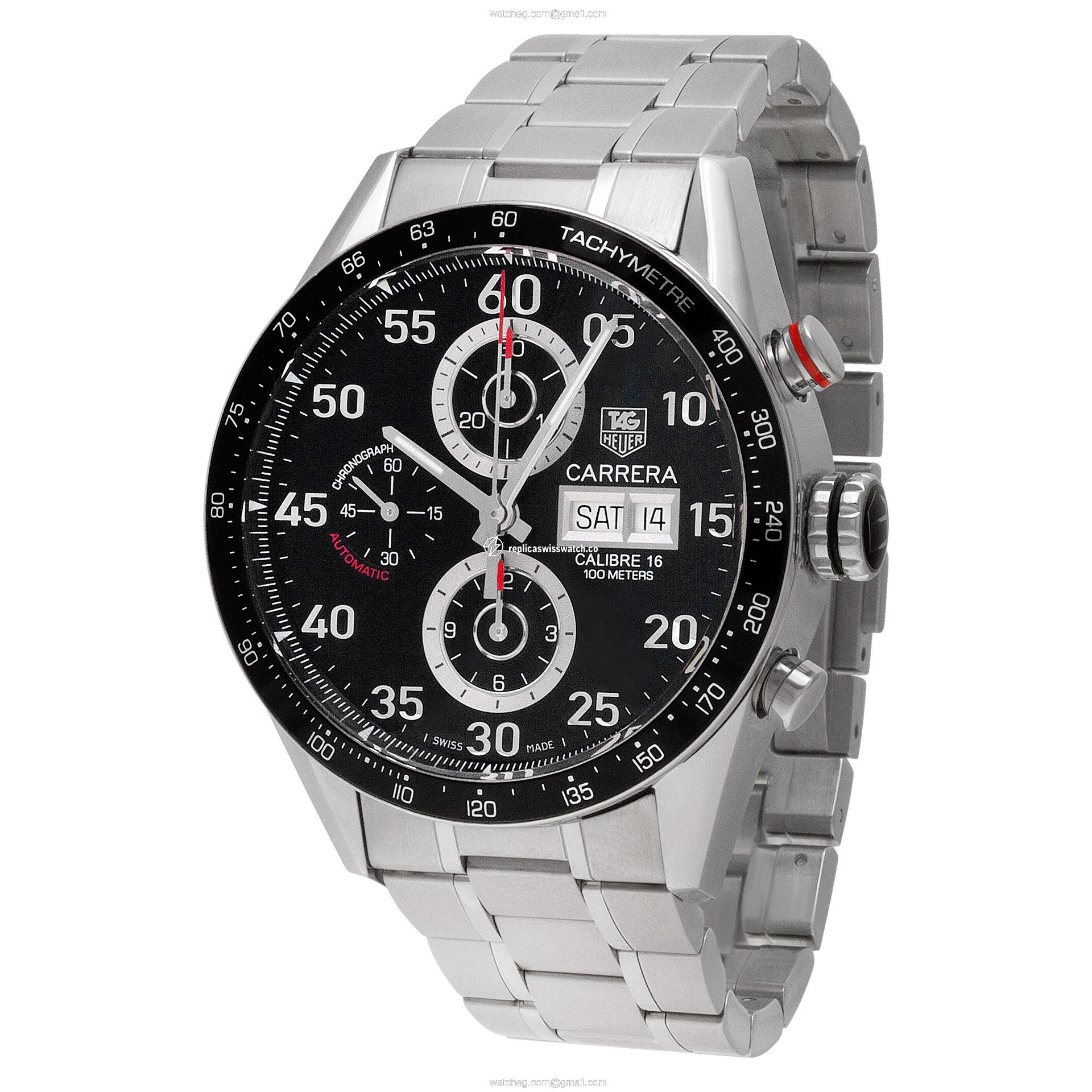 Tag Heuer CV2A10 Carrera Automatic Male Stainless Steel Watches Tag Heuer CV2A10 Carrera Automatic Male Stainless Steel Watches
