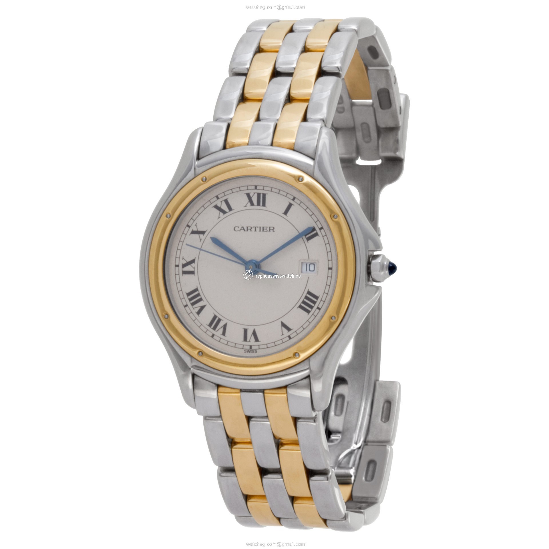 Cartier 17904 Cougar Quartz Unisex Stainless Steel Replica
