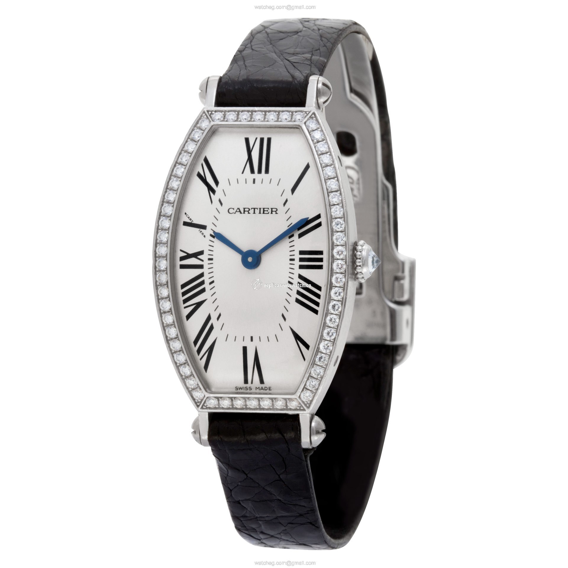 Cartier WE400131 2711 Tonneau Manual Female 18k White Gold Replica