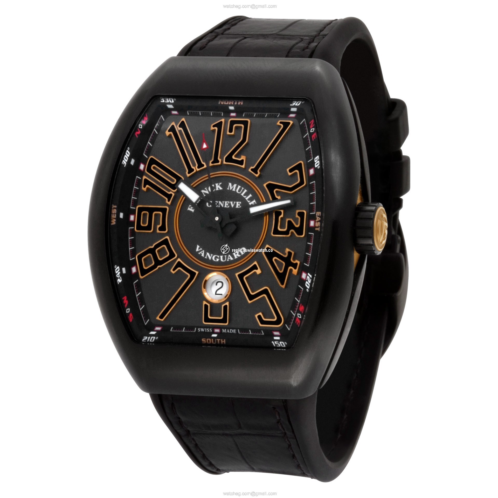 Franck Muller V 45 SC DT NR BR Vanguard Automatic Male Black Titanium Replica
