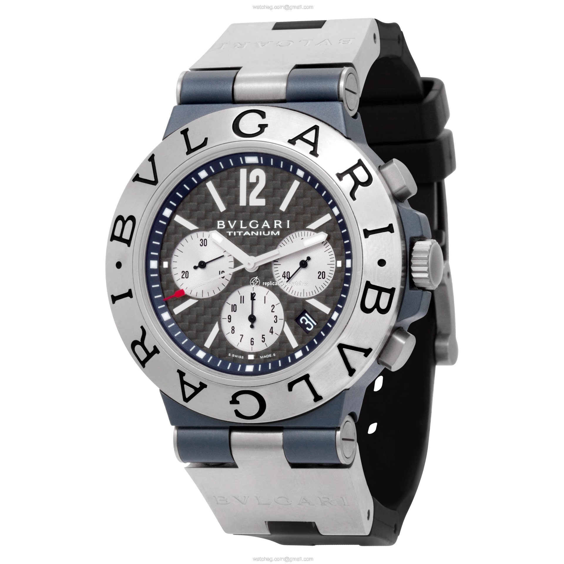 Bvlgari TI44BTAVTDCH/SLN Diagono Automatic Male Titanium Replica