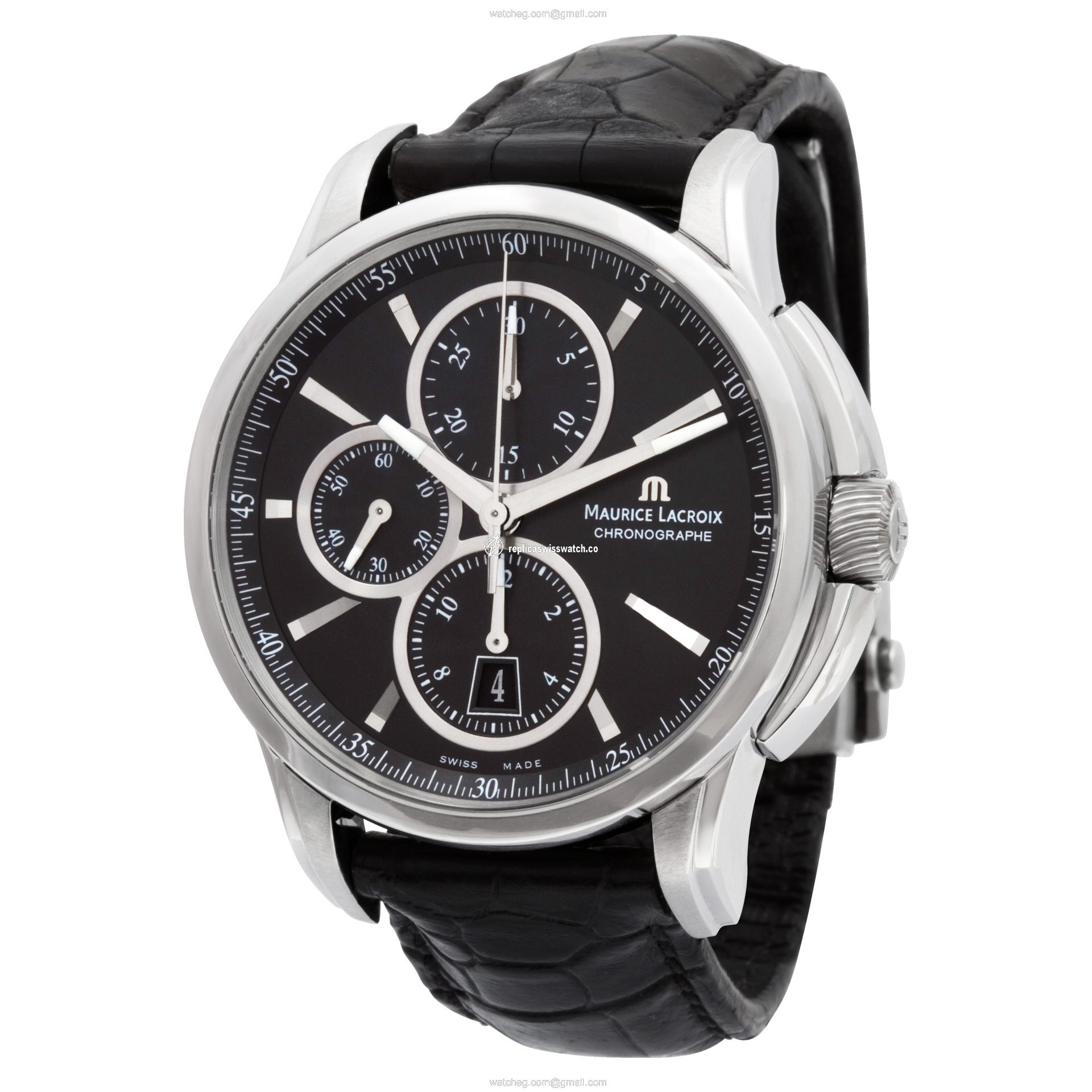 Maurice Lacroix PT6188-SS002-330 Chronograph Automatic Male Stainless Steel Replica