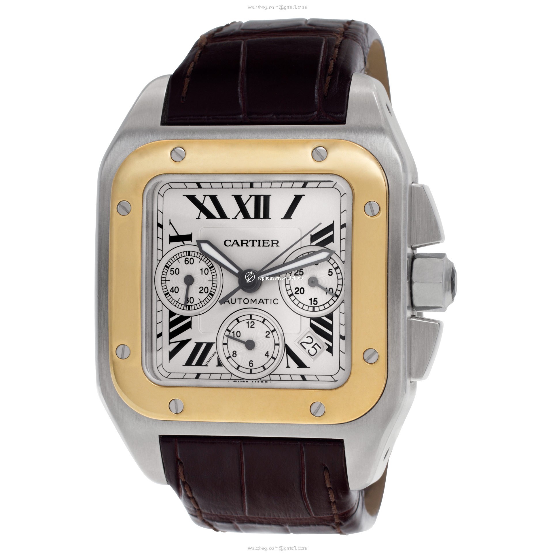 Cartier W20091X7 Santos 100 Automatic Male Stainless Steel Replica