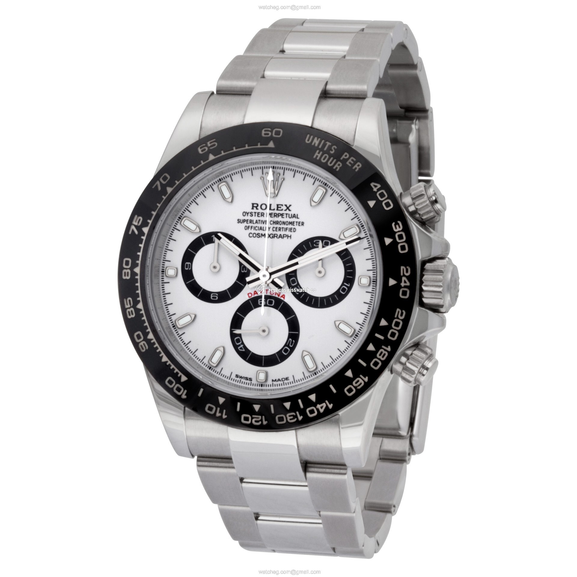 Rolex 116500W Daytona Automatic Unisex Stainless Steel Replica