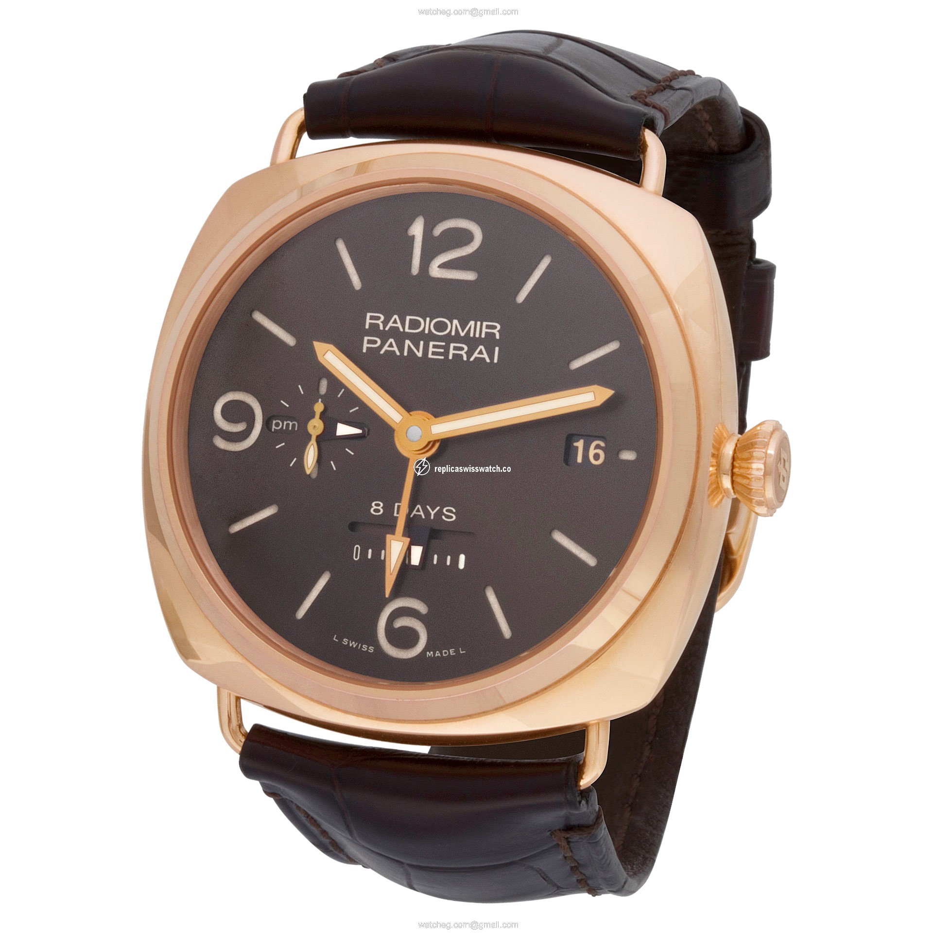 Panerai PAM 395 Radiomir Manual Male 18k rose gold Replica