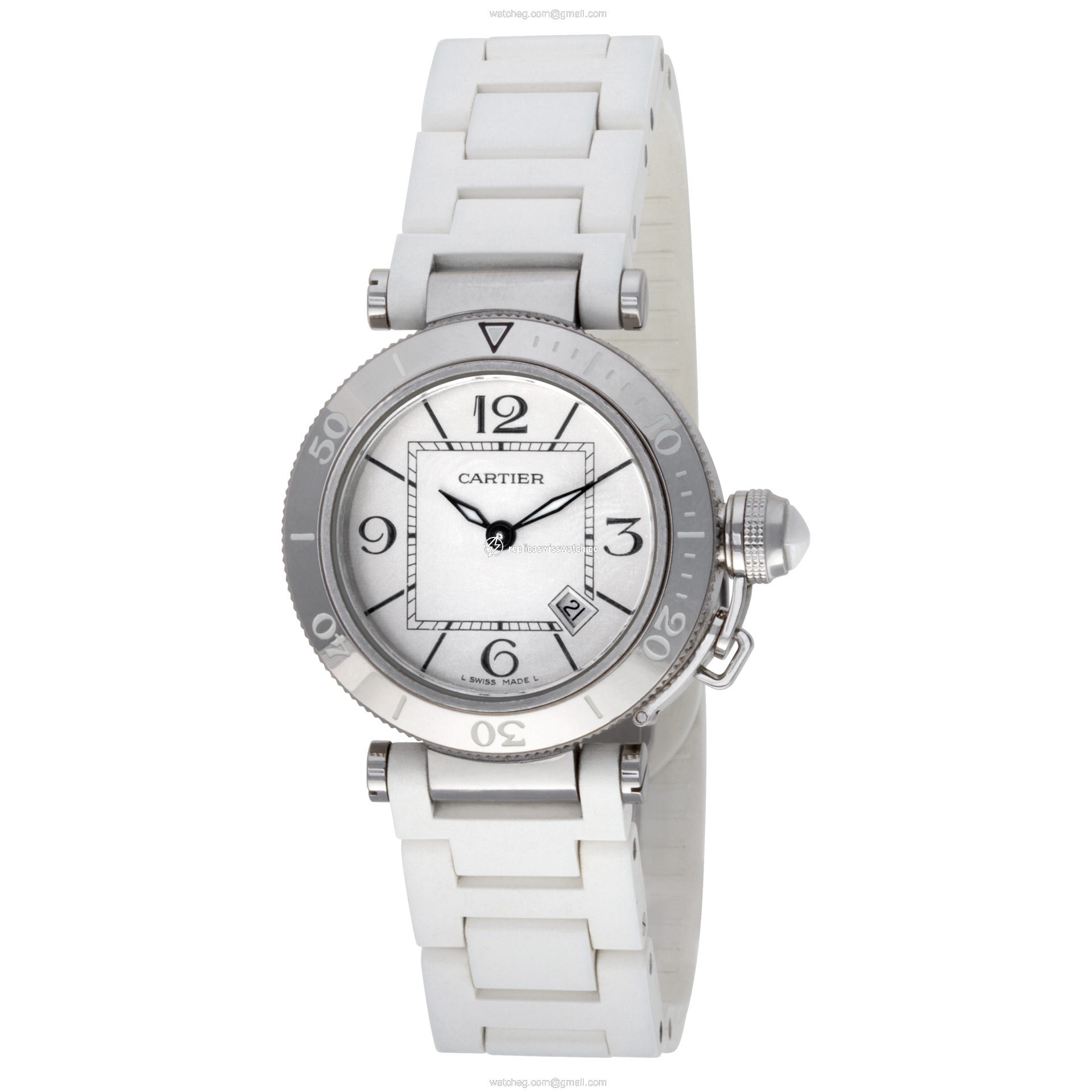Cartier 3025 Pasha Seatimer Quartz Female Stainless Steel Replica