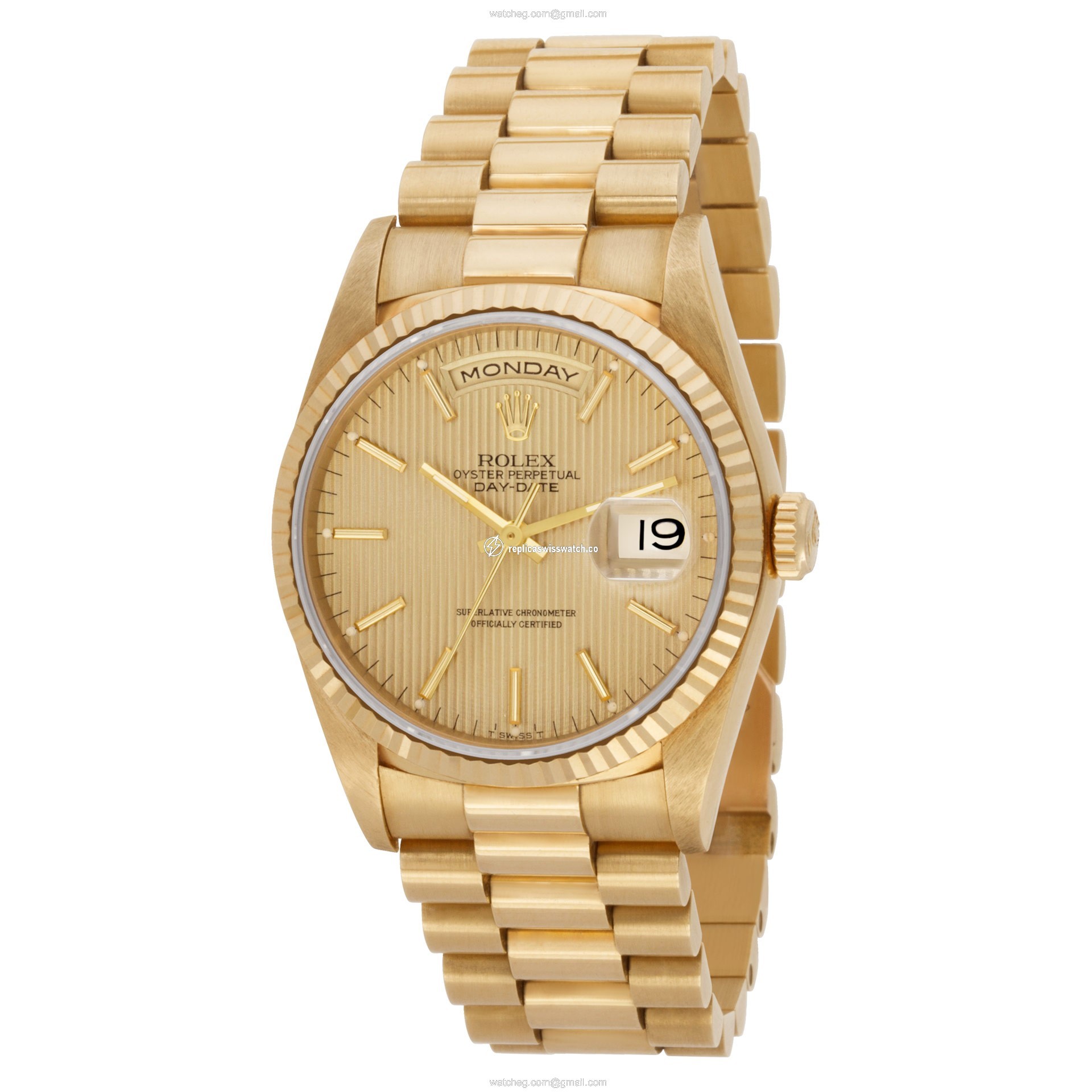 Rolex 18238 Day-Date Automatic Male 18k Yellow Gold Replica