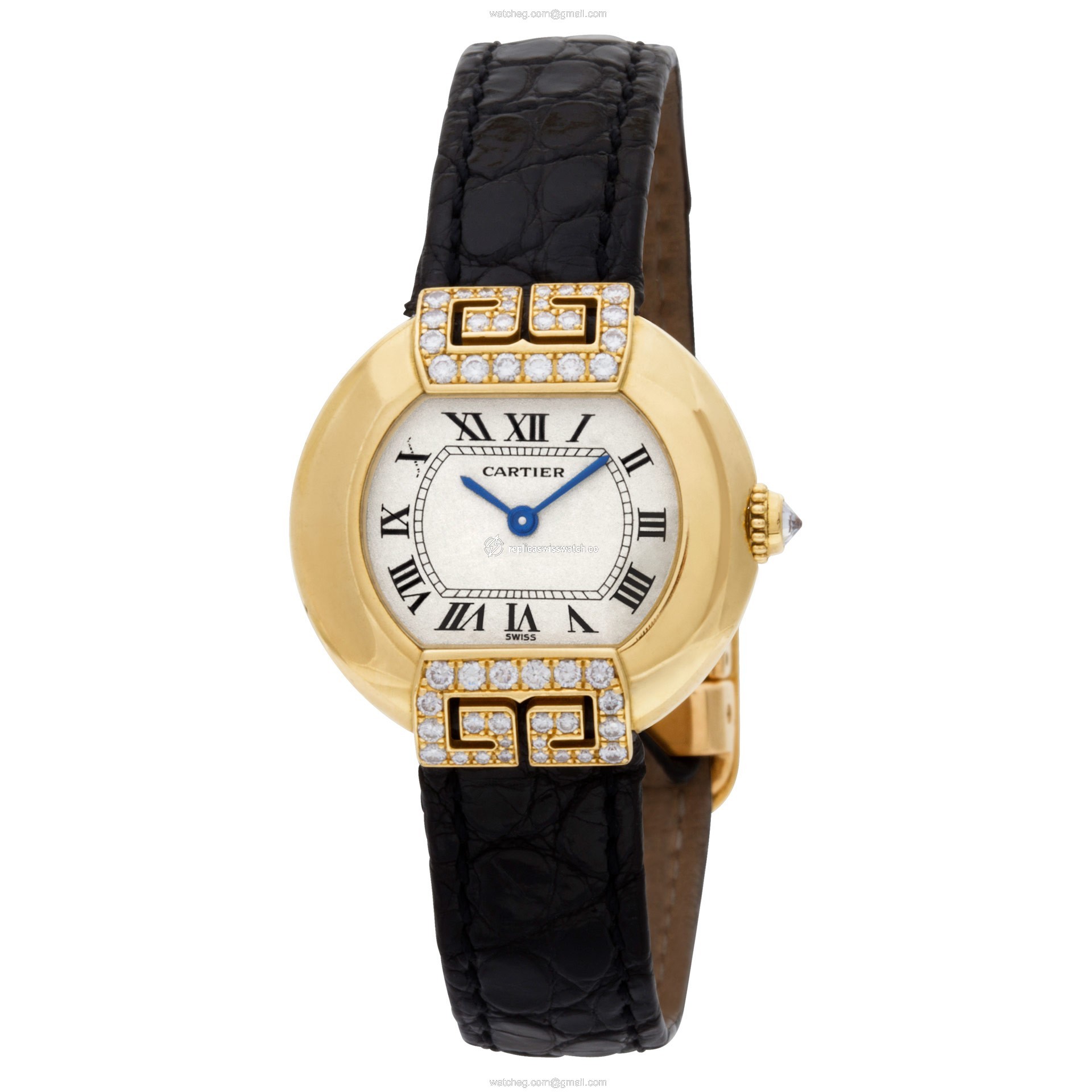 Cartier 1480 Ellipse Quartz Female 18k yellow gold Replica