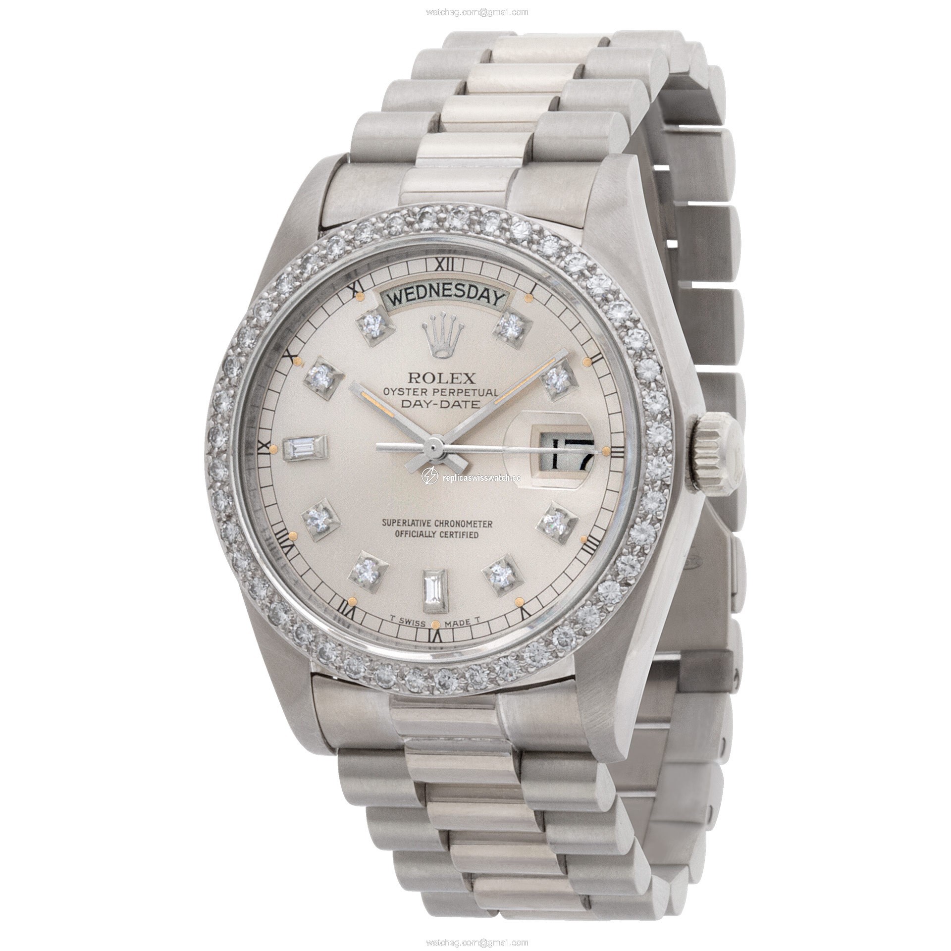 Rolex 18039 Day-Date Automatic Male 18k White Gold Watches Rolex 18039 Day-Date Automatic Male 18k White Gold Watches
