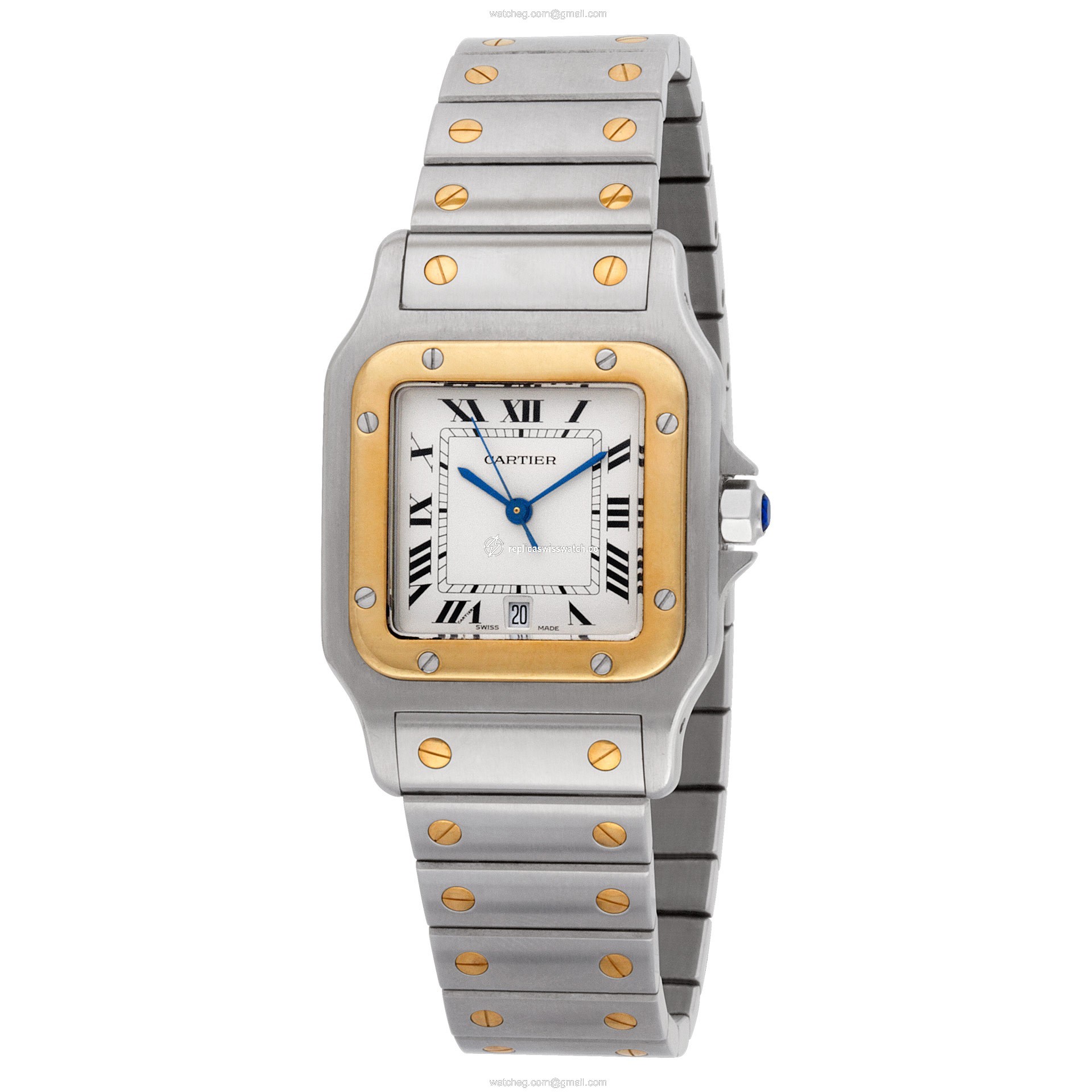 Cartier 187901 Santos Quartz Unisex Stainless Steel Replica