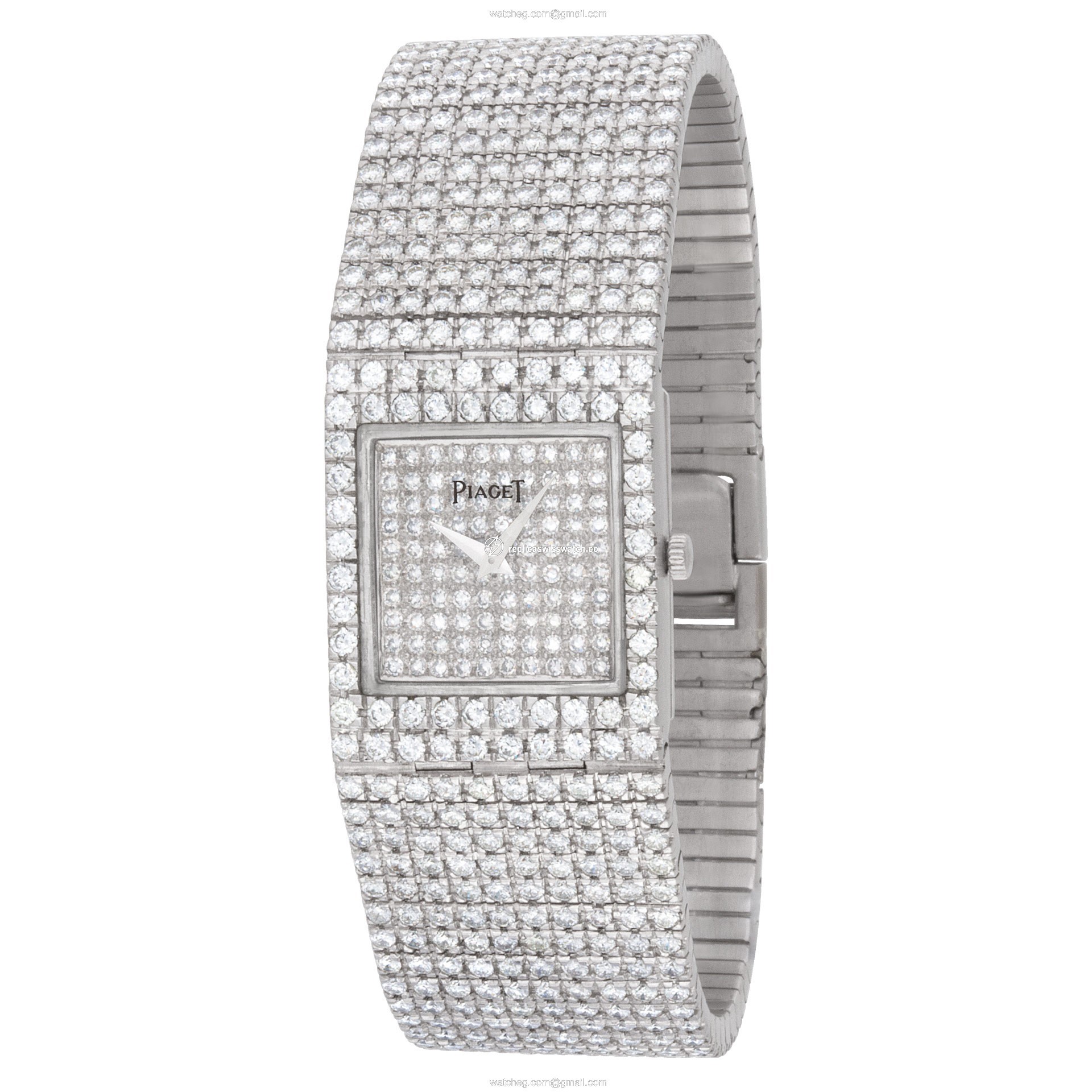 Piaget 8154 Protocol Quartz Male 18k White Gold Replica