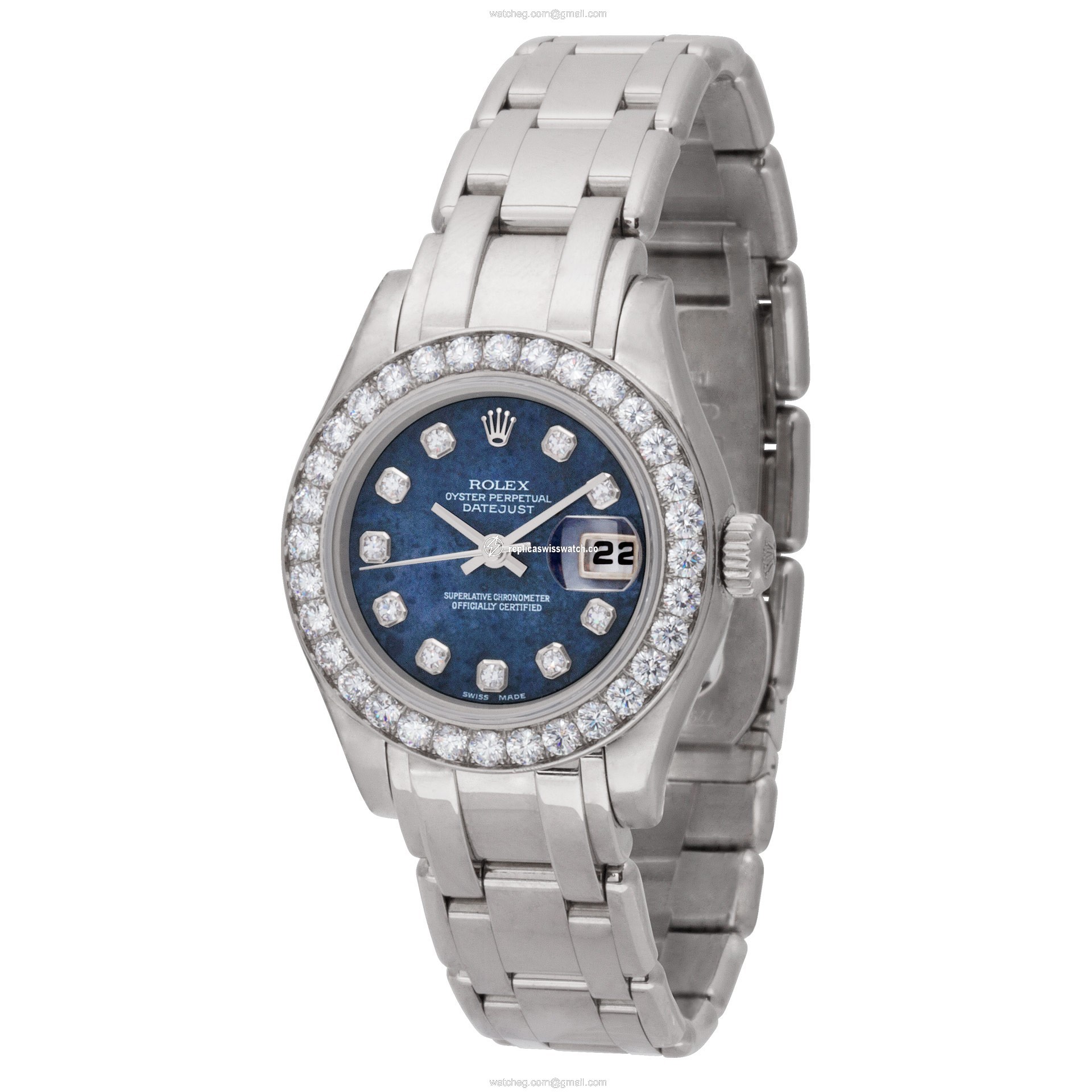 Rolex 80299 Pearlmaster Automatic Female 18k White Gold Replica