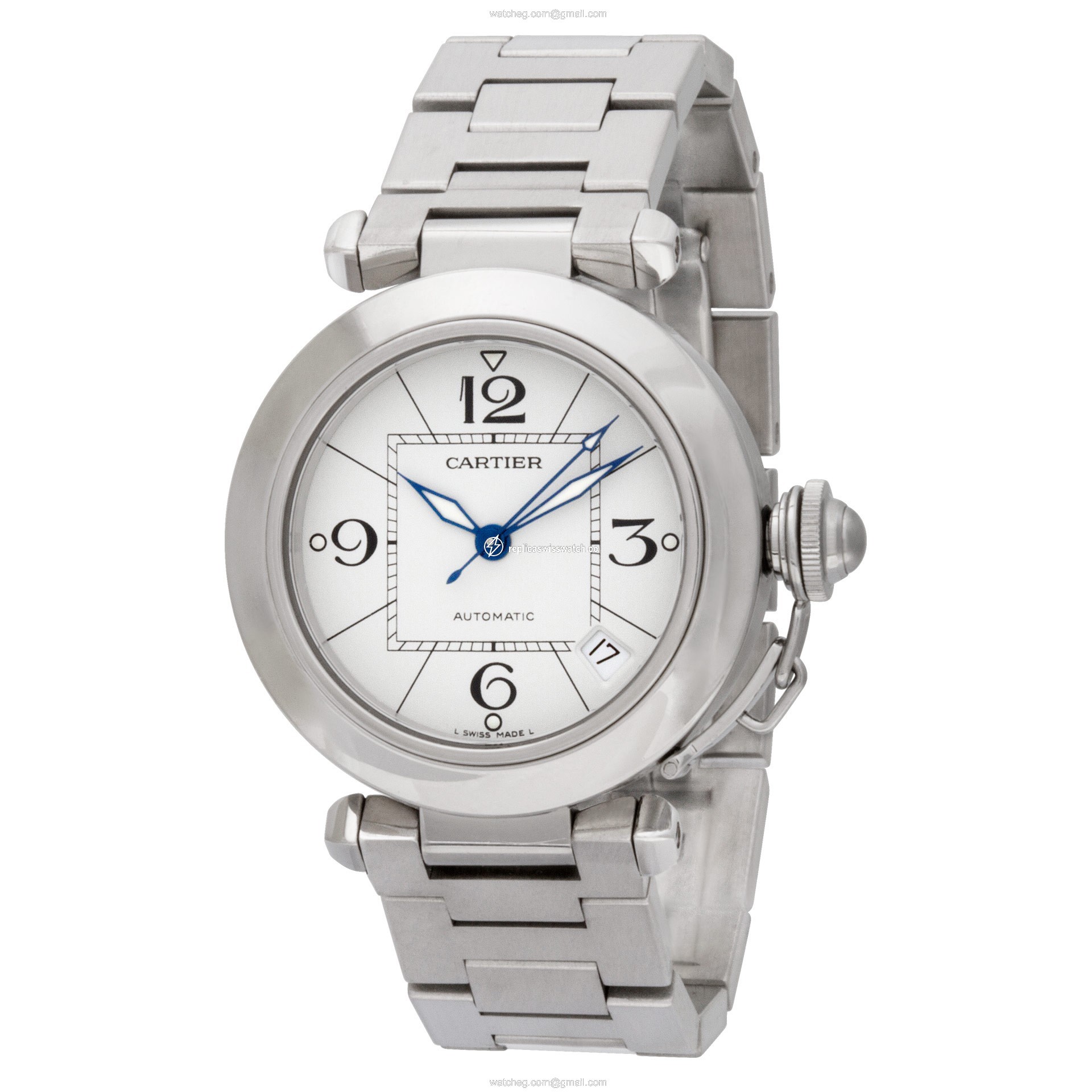Cartier 2324 Pasha 35 Automatic Unisex Stainless Steel Replica