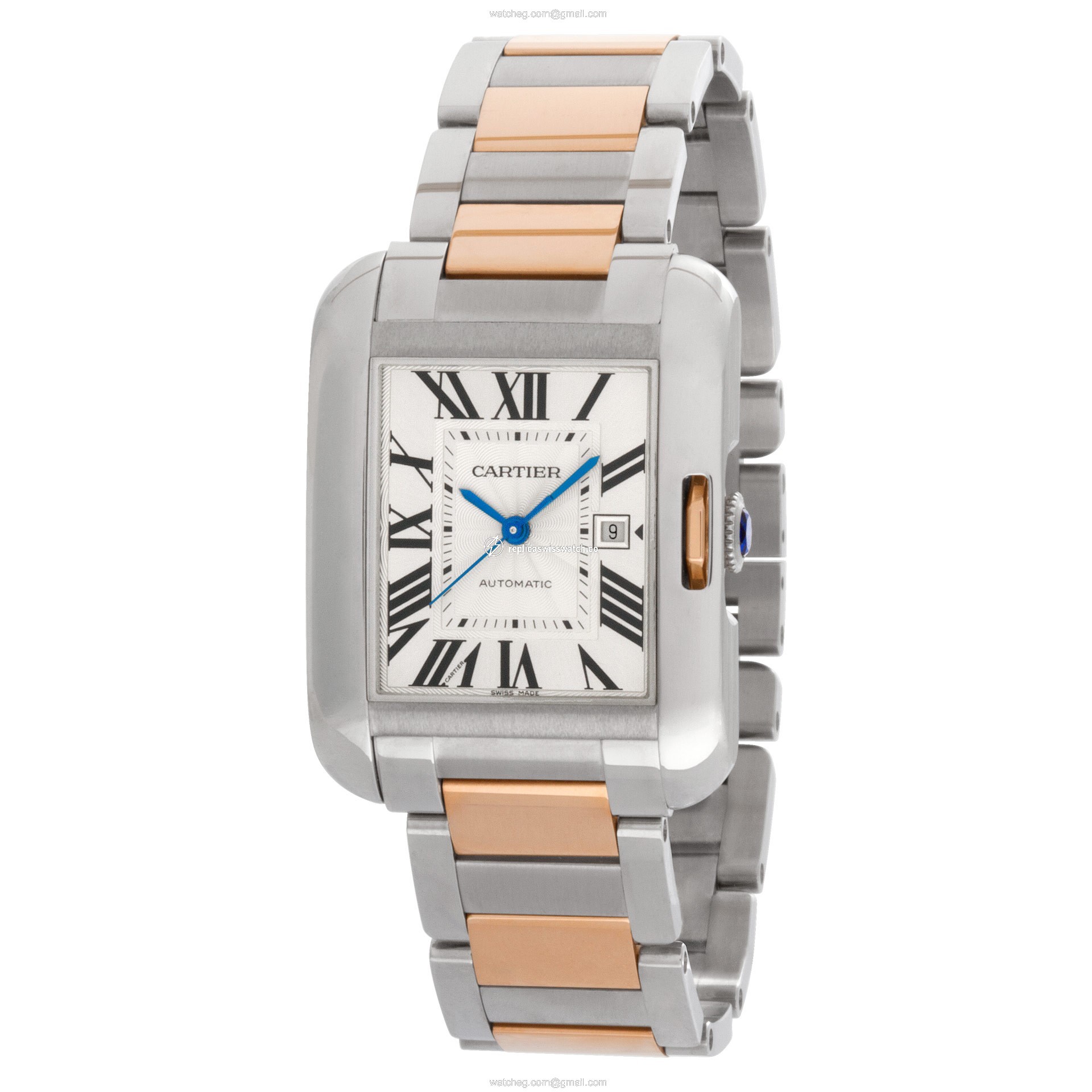 Cartier W5310047 Tank Anglaise XL Automatic Unisex 18k gold & Stainless Steel Replica