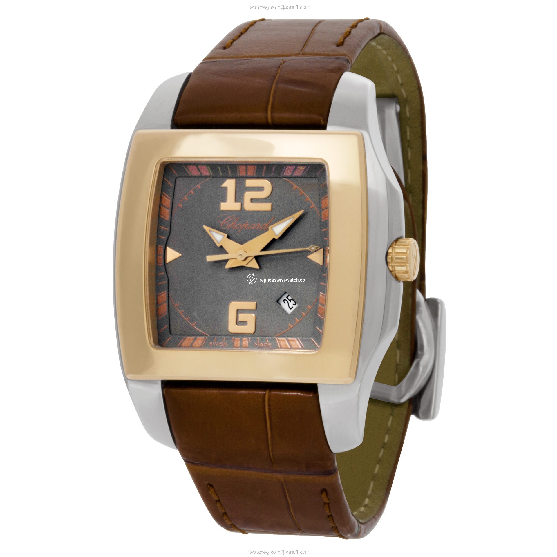 Chopard 8464 Two o Ten Quartz Unisex 18k gold & Stainless Steel Replica