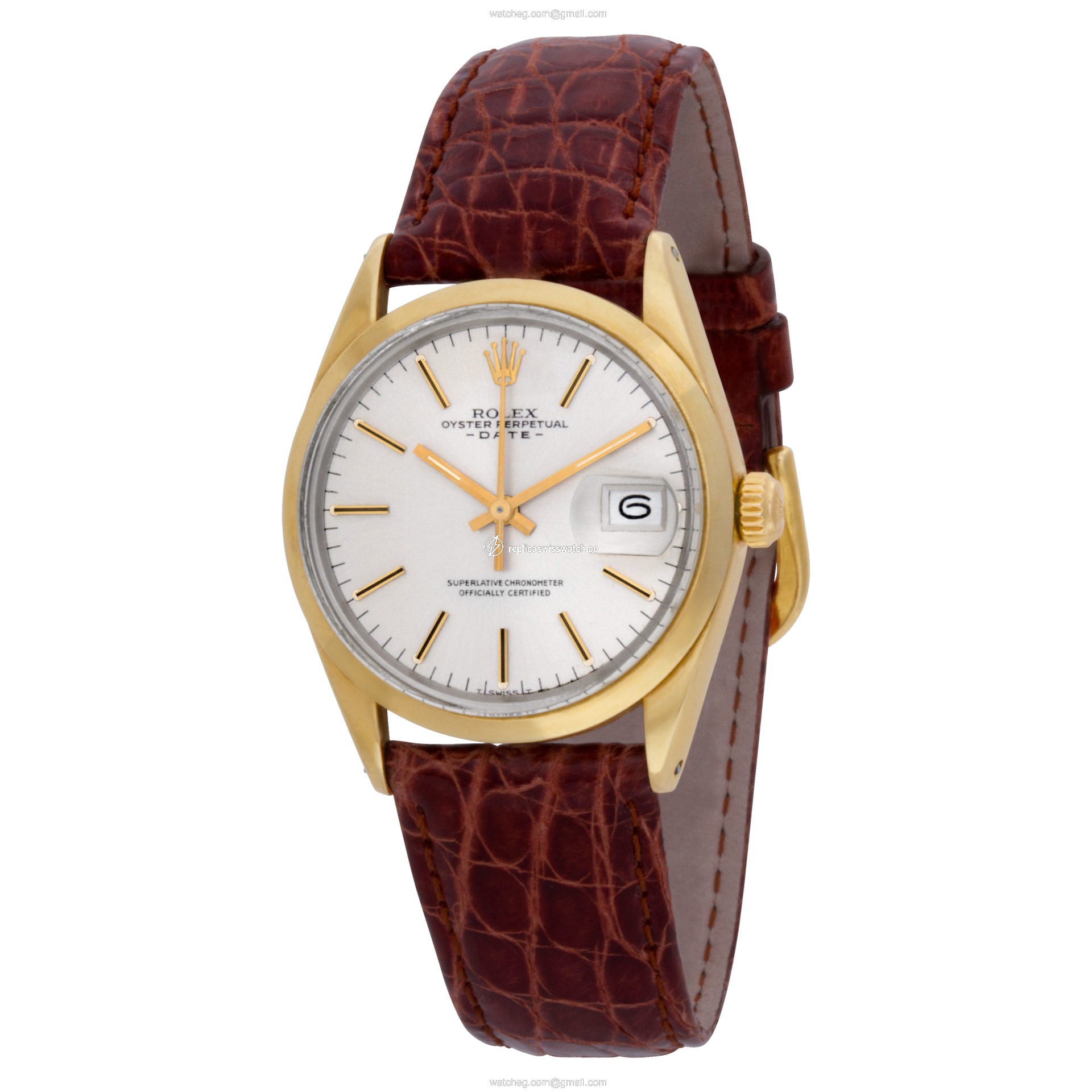 Rolex 1550 Date Automatic Unisex gold capped & stainless steel Replica